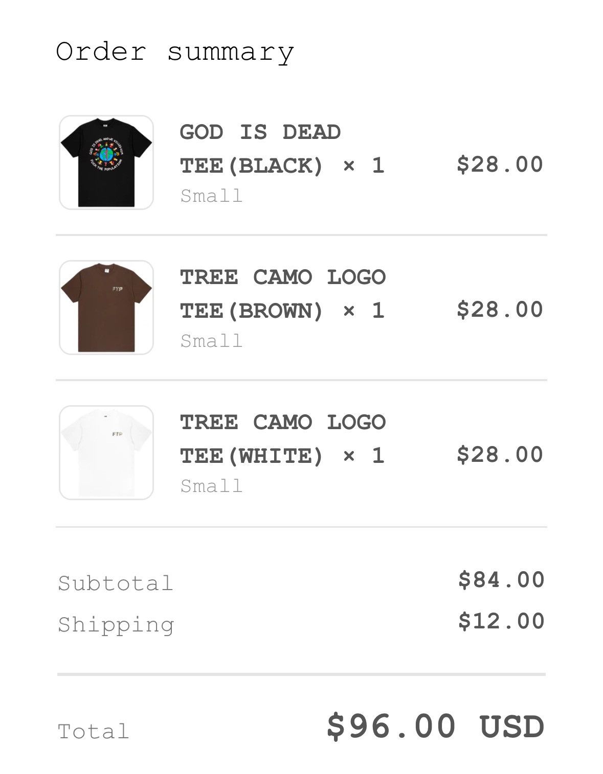 Fuck The Population FTP God Is Dead Tee (Black) Size Small Size US S / EU 44-46 / 1 - 4 Thumbnail
