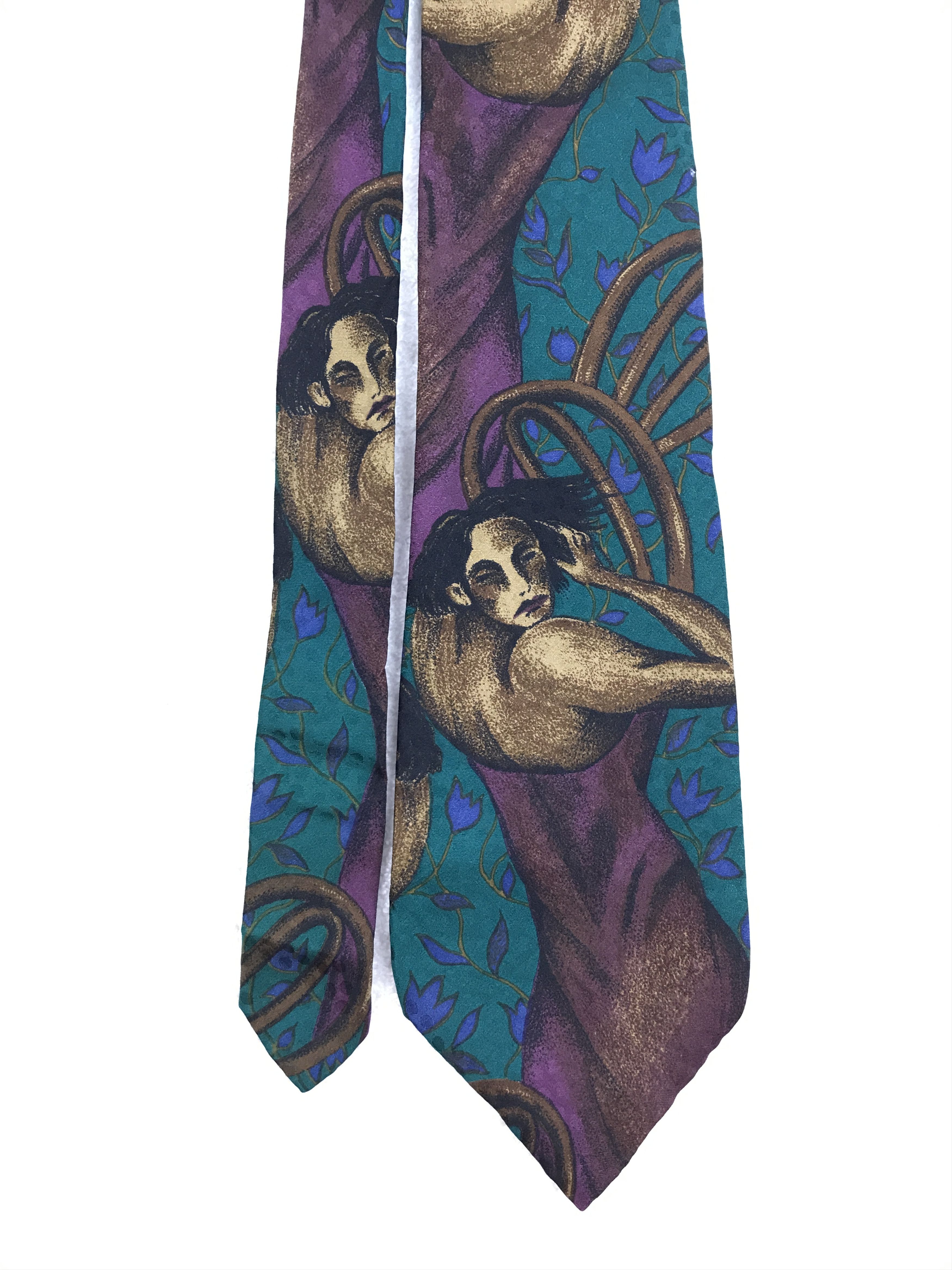 Vintage Vintage Rivety Of Boston Silk Necktie Size ONE SIZE - 3 Thumbnail