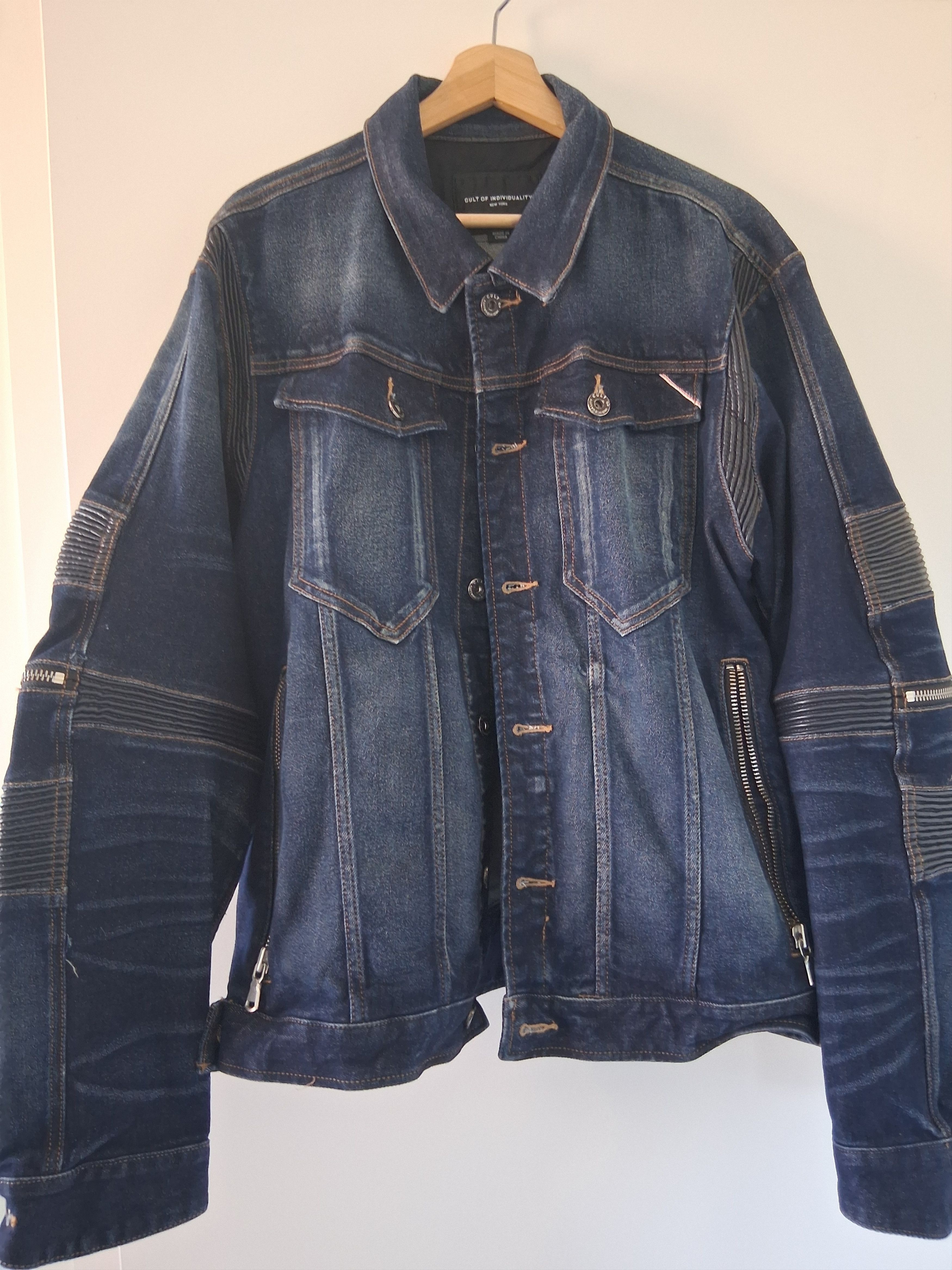 Cult Of Individuality Cult of individuality Denim Crystal Jacket Size US XXL / EU 58 / 5 - 1 Thumbnail