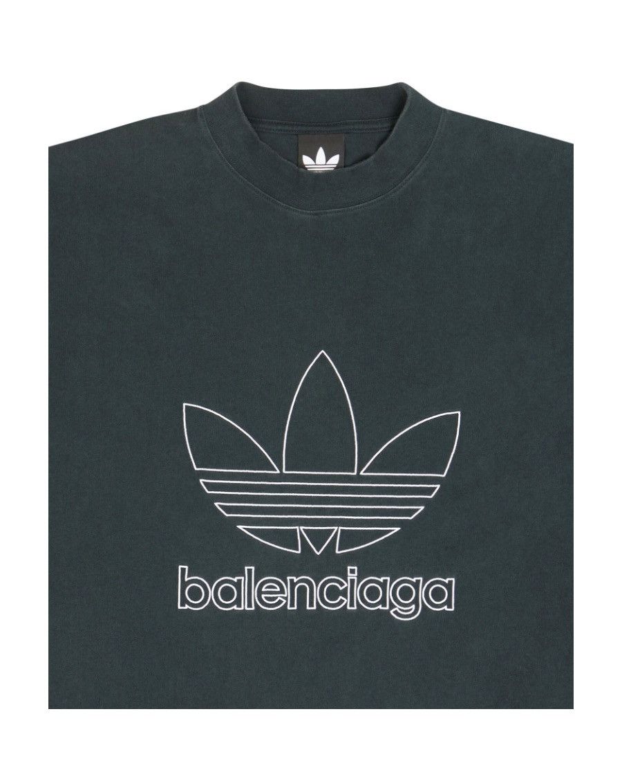 Balenciaga Rare Balenciaga x Adidas Dark Green T-shirt Size US XL / EU 56 / 4 - 3 Thumbnail