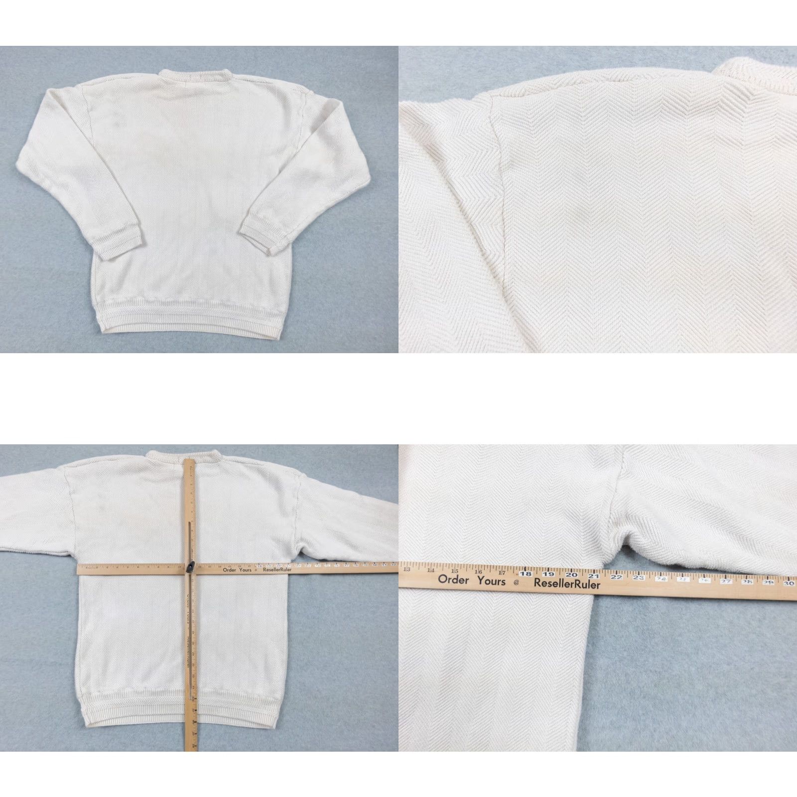 Ralph Lauren VINTAGE Ralph Lauren Chaps Sweater Shirt Adult XL White Knit Pullover Crewneck Embroidered Logo Mens 1980s 90s Preppy Seasonal Knitwear Size US XL / EU 56 / 4 - 8 Thumbnail