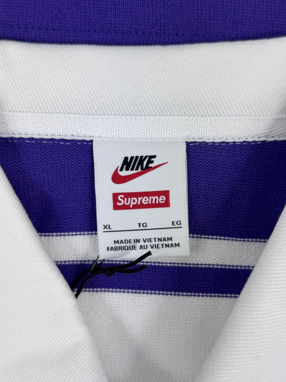 Nike × Supreme LOGO EMBROIDERED LONG SLEEVE POLO Size US XL / EU 56 / 4 - 4 Thumbnail