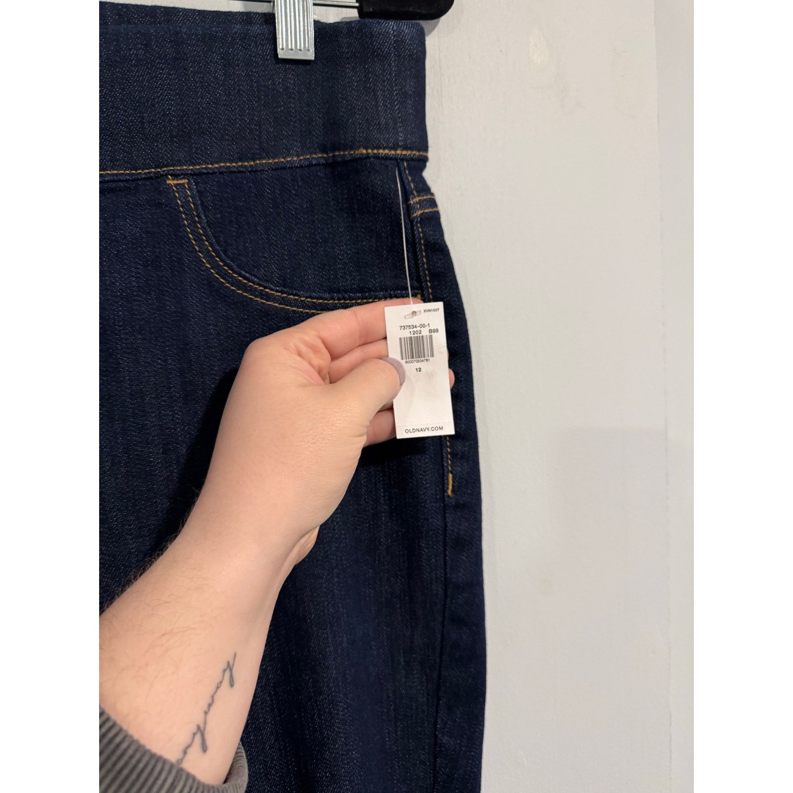 Old Navy Old Navy Mid-Rise Rockstar Super Skinny Jeggings Size 12 Size 34" / US 12 / IT 48 - 4 Thumbnail