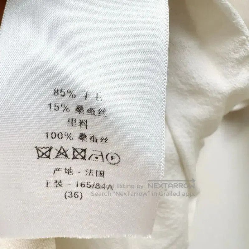 Dior Dior White Wool Women's Coat S Size . Size S / US 4 / IT 40 - 5 Thumbnail