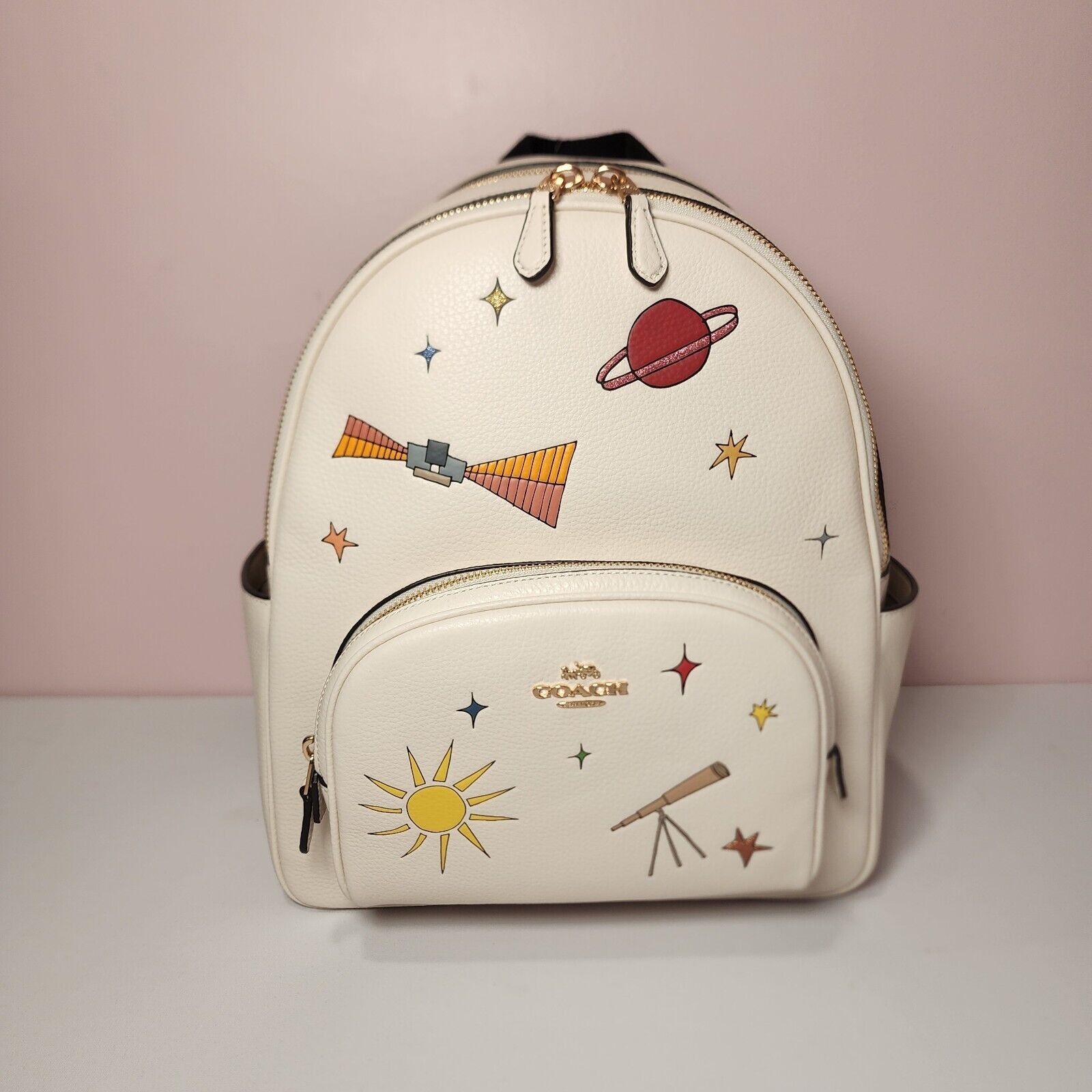 NWT Coach CU389 Coach X Observed By Us Court Backpack Chalk