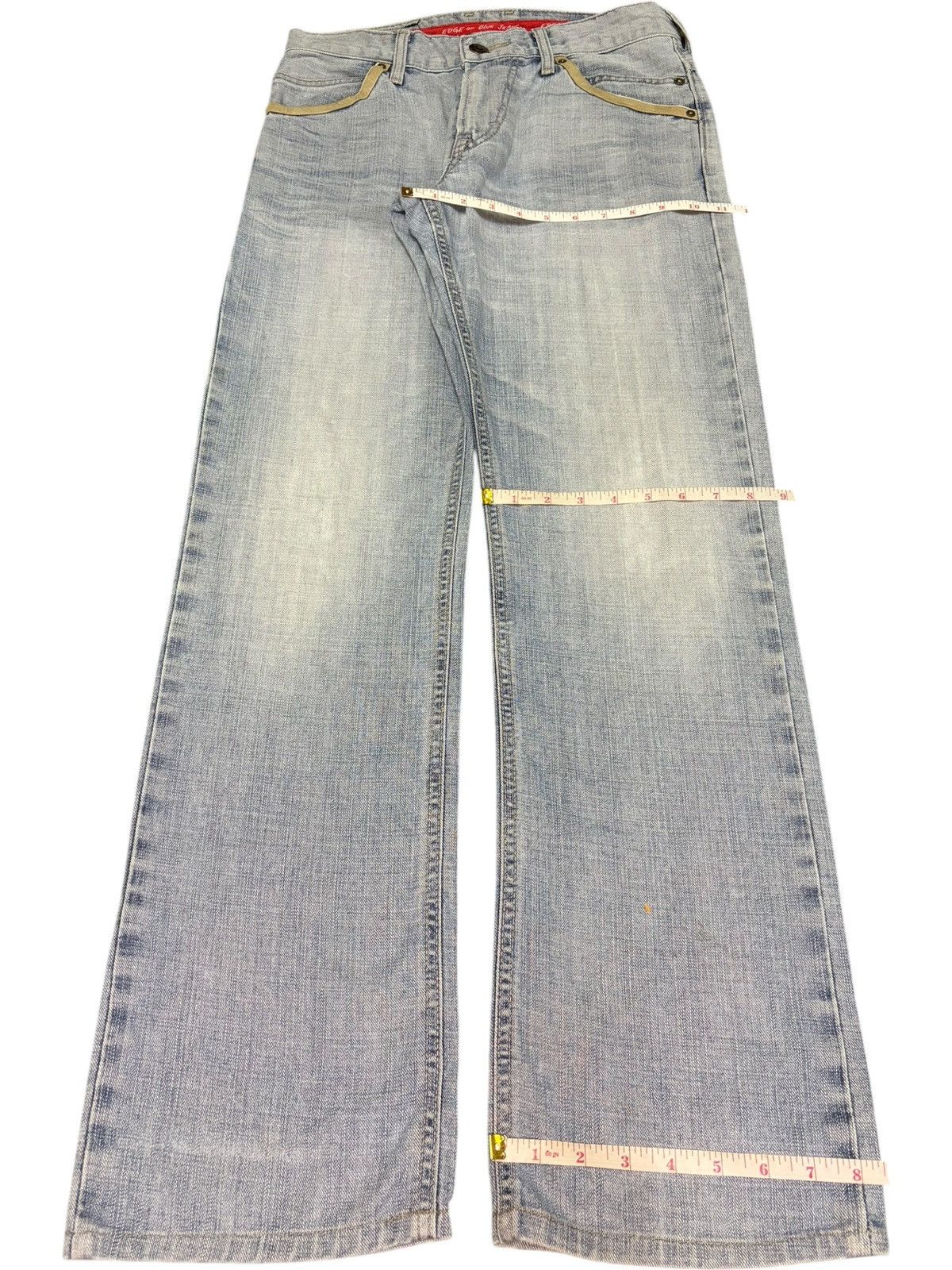 Edwin Vintage Japanese Edwin Edge Faded Wash Distress Loose Jeans Size US 30 / EU 46 - 8 Thumbnail