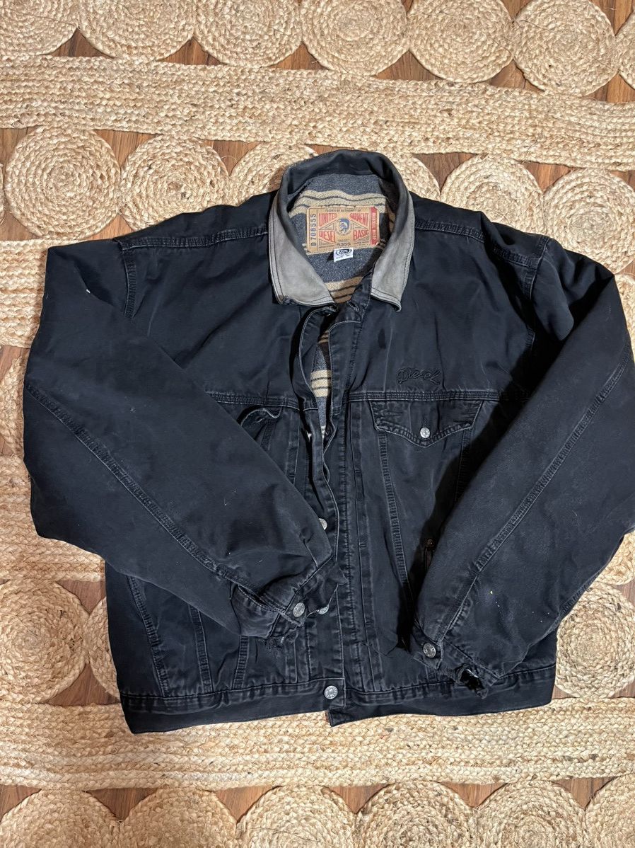 Diesel × Vintage 90s distressed Diesel blanket lined denim jeans jacket worn Size US XL / EU 56 / 4 - 2 Thumbnail