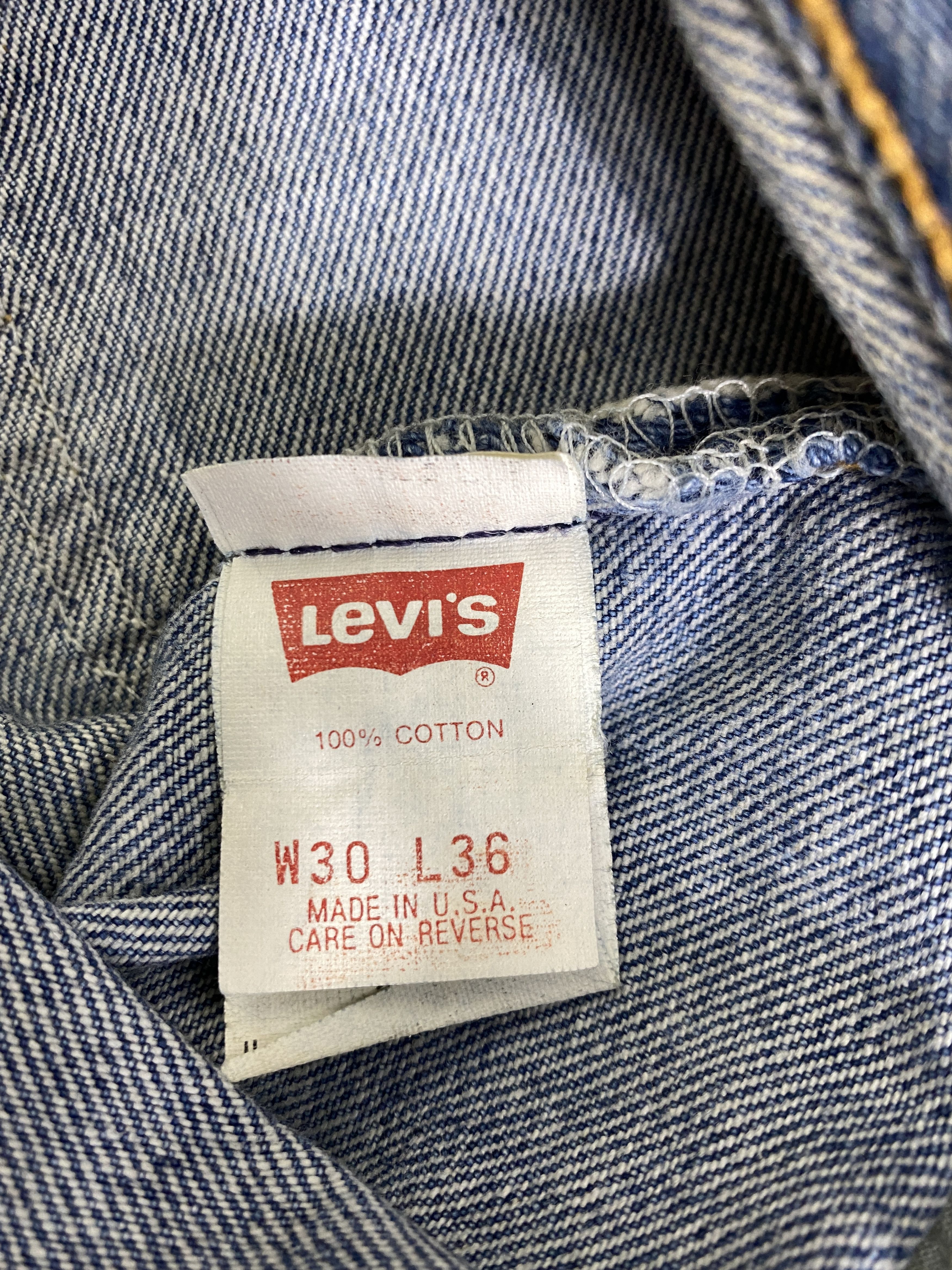 Japanese Brand Bluee Vintage Levis 501 USA Denim Jeans 29x32 - JN3158 Size US 29 - 10 Thumbnail