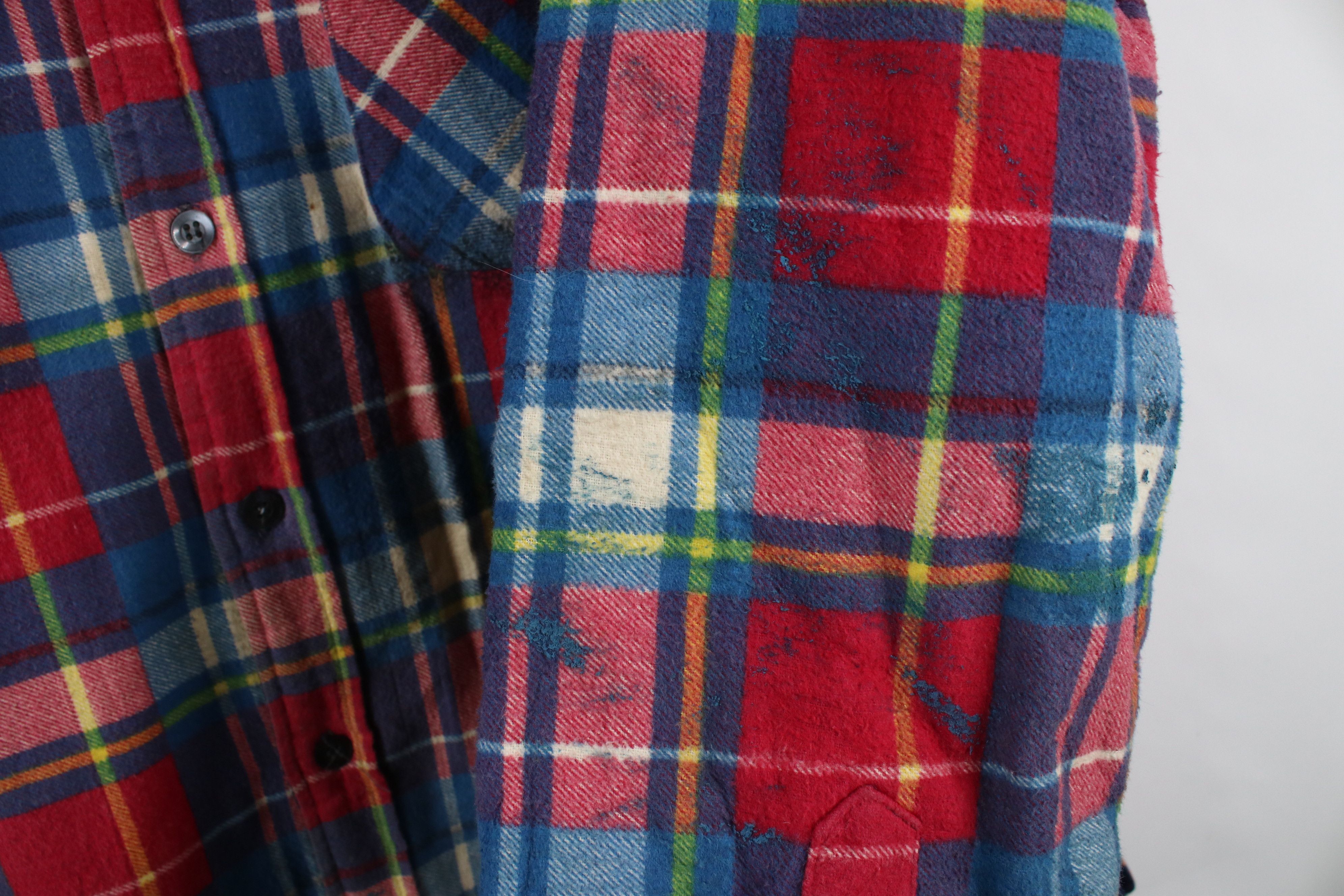 Vintage Vintage 90s Streetwear Flannel Quilted Button Shirt Jacket Size US XL / EU 56 / 4 - 11 Thumbnail