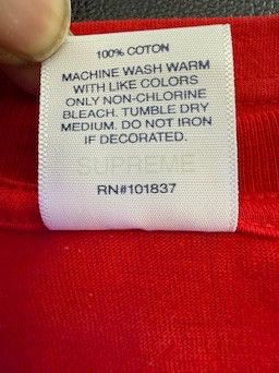 Supreme Supreme "Electromagnetic" Tee (Red) Size US M / EU 48-50 / 2 - 4 Thumbnail