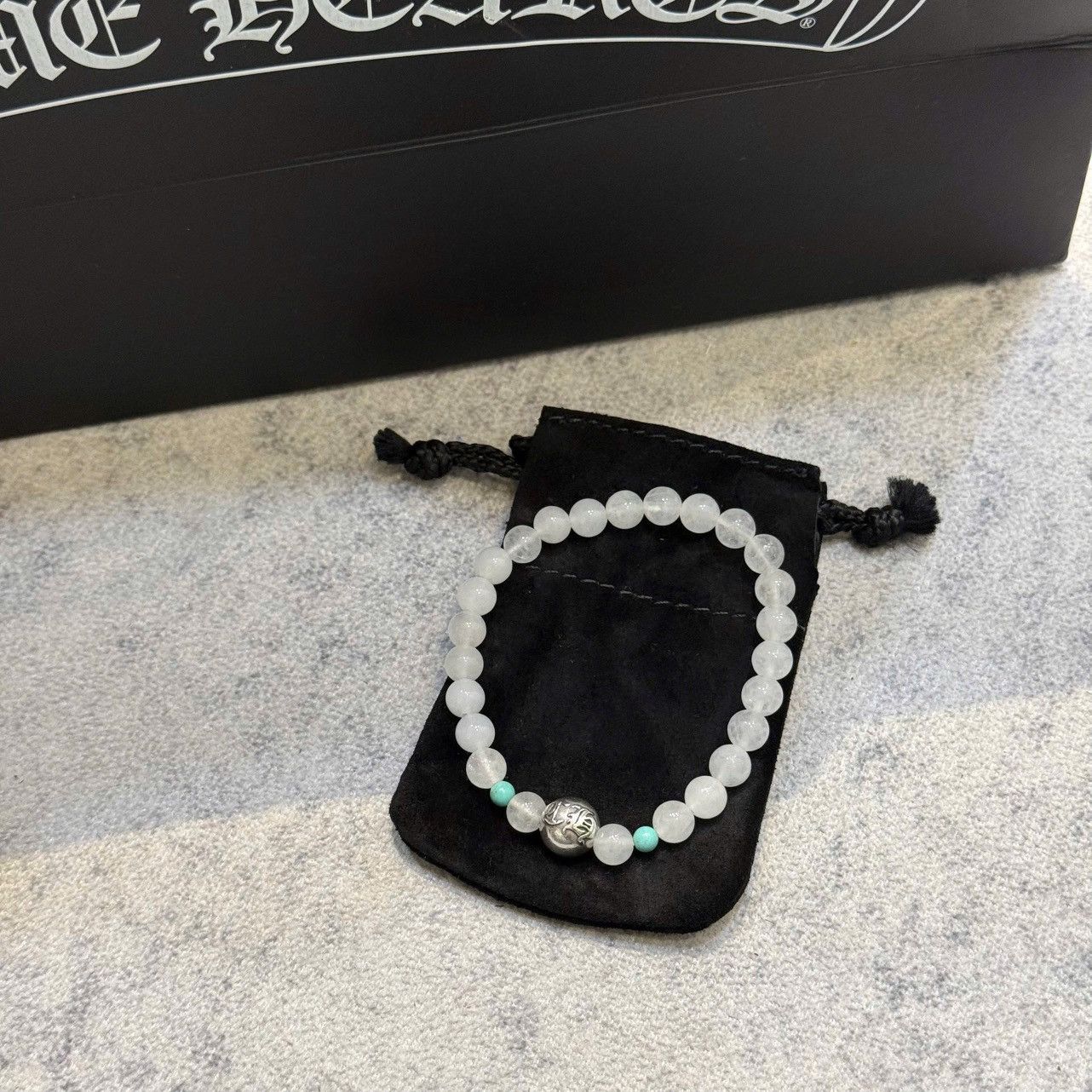 Chrome Hearts Chrome Hearts White Agate Turquoise Beaded Bracelet Size ONE SIZE - 1 Thumbnail
