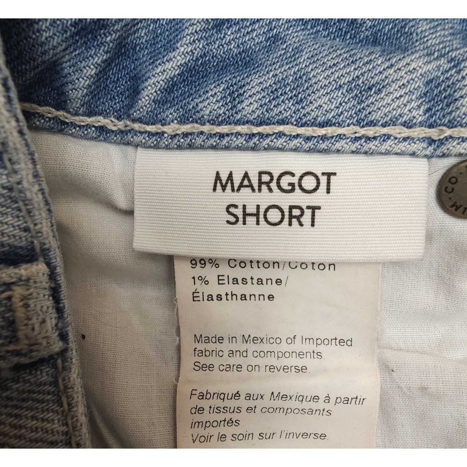 Paige PAIGE Margot Short Button Front In Summer Destructed 26 Size 26" / US 2 / IT 38 - 4 Thumbnail
