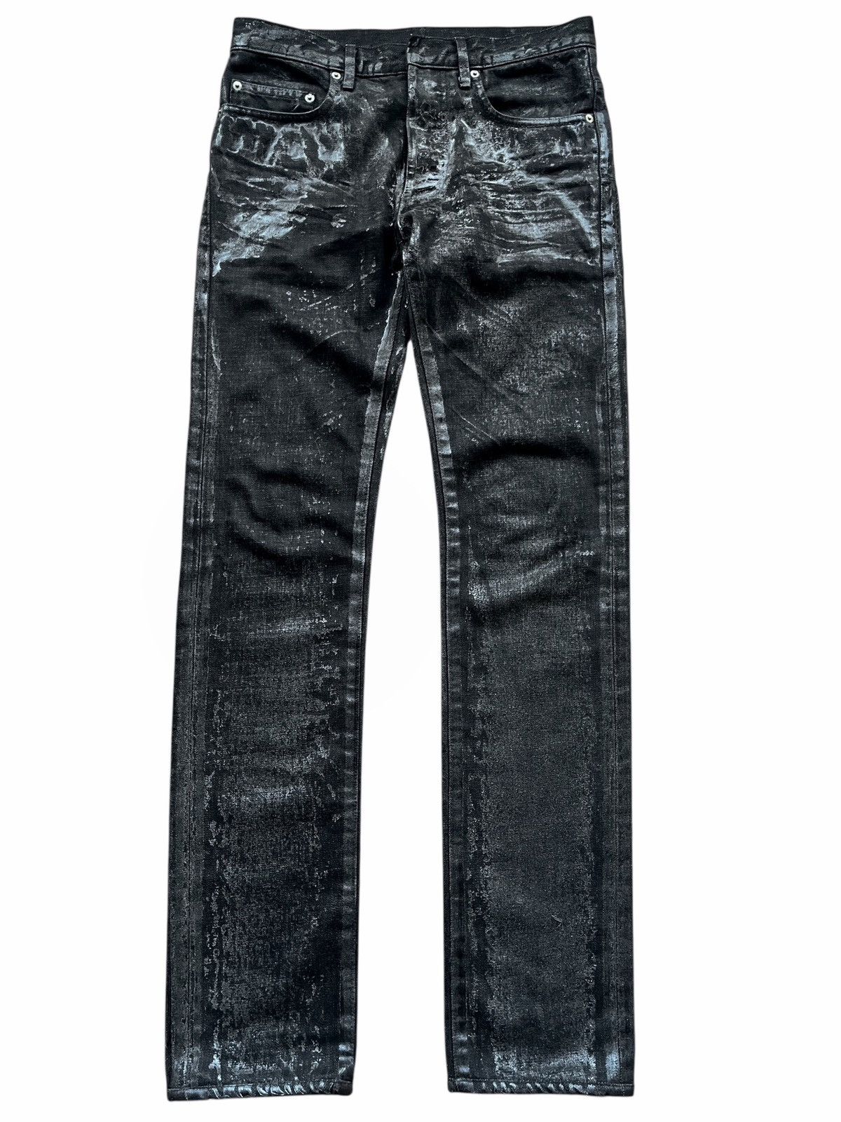 Dior × Hedi Slimane Dior Homme Luster AW07 waxed jeans by Hedi 