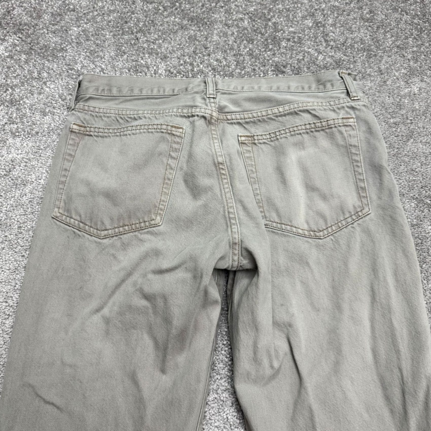 J.Crew J.Crew Jeans Mens 32 Gray Cotton Slim Fit Straight Leg Casual Denim 33x32 Size US 33 - 5 Thumbnail