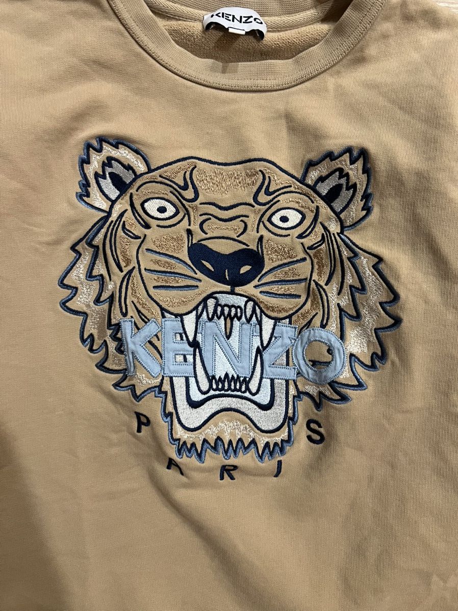 Kenzo Kenzo Paris Tiger Sweatshirt (Beige) Size M / US 6-8 / IT 42-44 - 4 Thumbnail