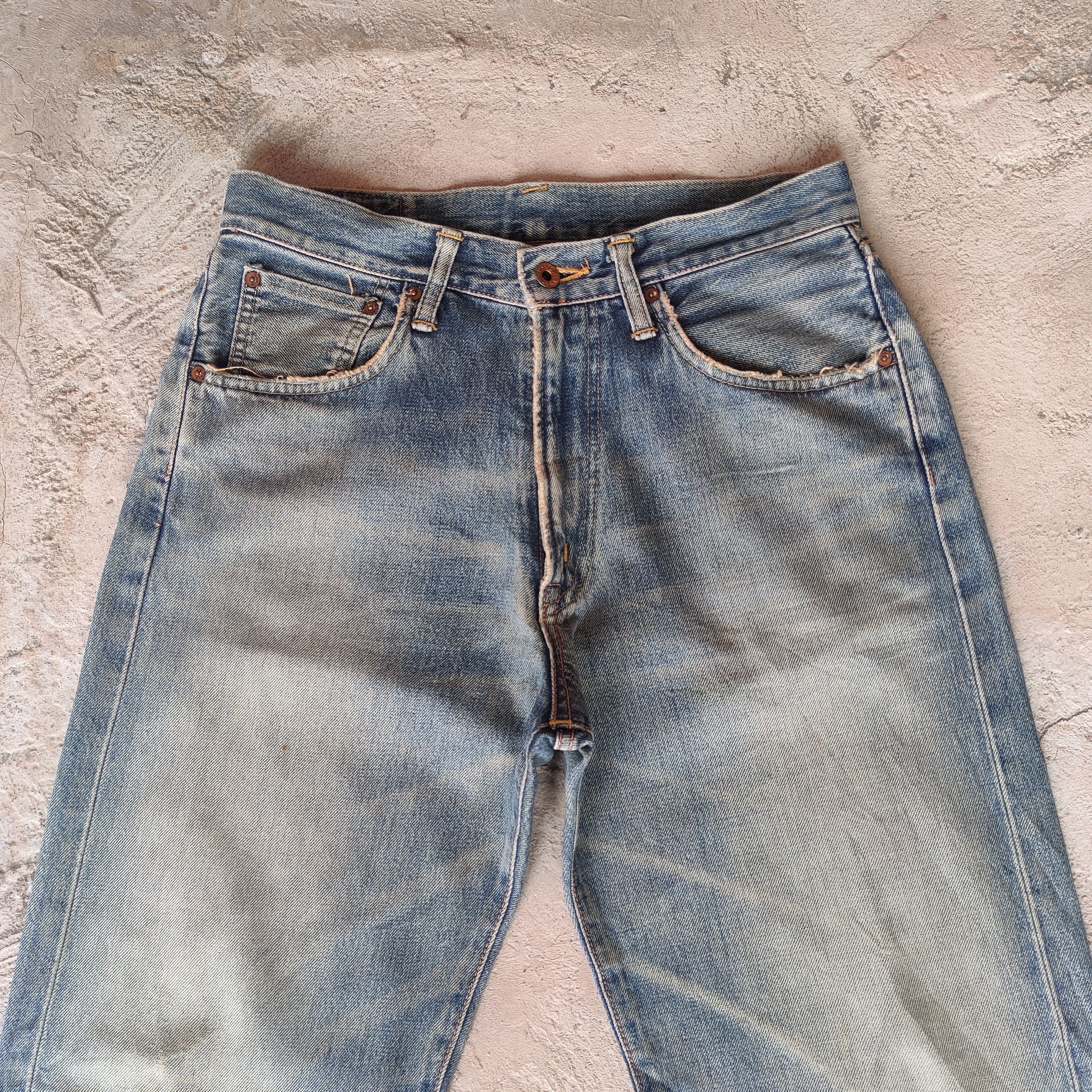 Edwin × Jean × Vintage W30 VINTAGE EDWIN 505X RUSTY FADED DISTRESSED JEANS PANTS Size US 30 / EU 46 - 3 Thumbnail