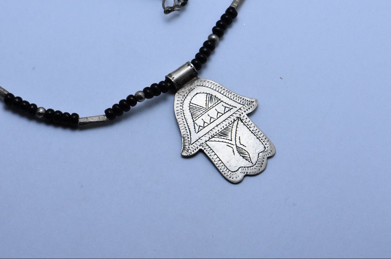 Handmade × Vintage Ethnic Tuareg necklace hamsa Size ONE SIZE - 3 Thumbnail