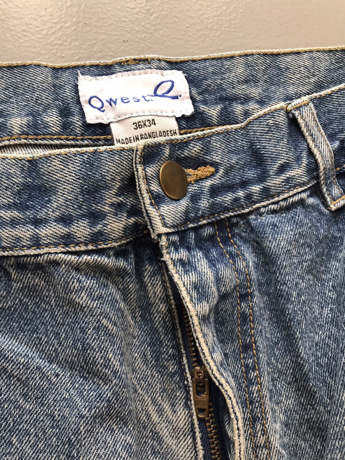 Carhartt × Dickies × Vintage Vintage qwest o double knee distressed denim Size US 36 / EU 52 - 5 Thumbnail