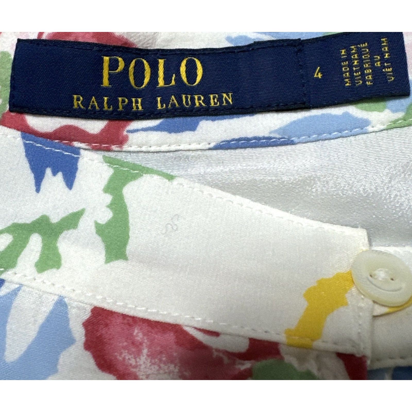 Polo Ralph Lauren Polo Ralph Lauren Skirt Womens Midi A-Line Lace Pockets White 4 Linen Navy SS2 Size 27" / US 4 / IT 40 - 5 Thumbnail