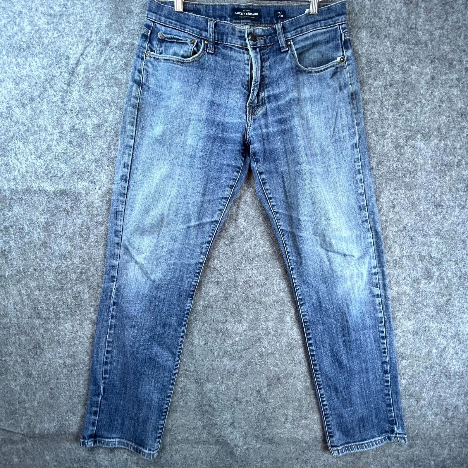 Lucky Brand Lucky Brand 221 Straight Jeans Mens 32 Blue Cotton Stretch Size US 32 / EU 48 - 1 Thumbnail