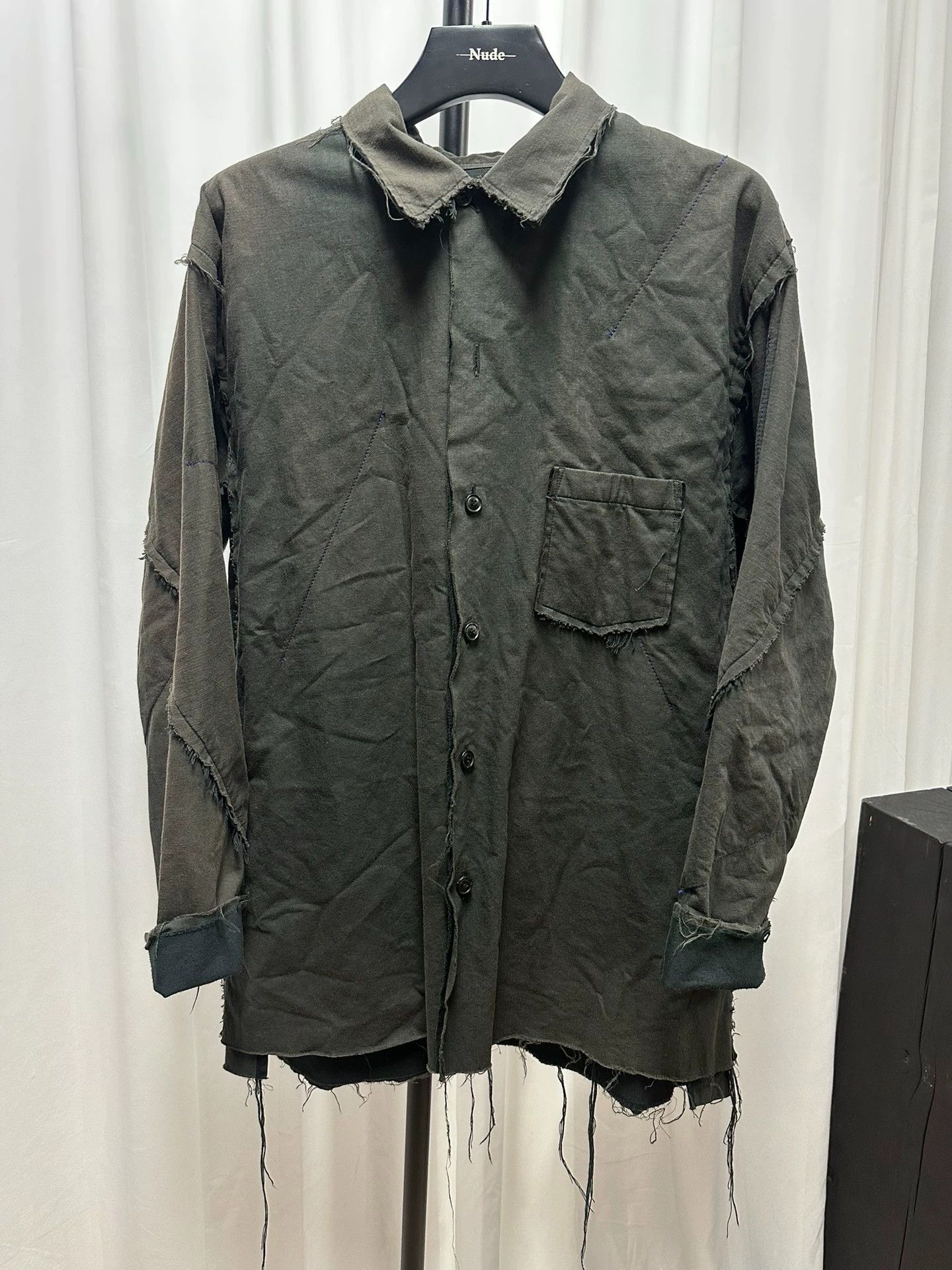 Yohji Yamamoto Yohji Yamamoto 15aw 2-Sided Destroyed Men's Shirts 2 Size US M / EU 48-50 / 2 - 1 Thumbnail