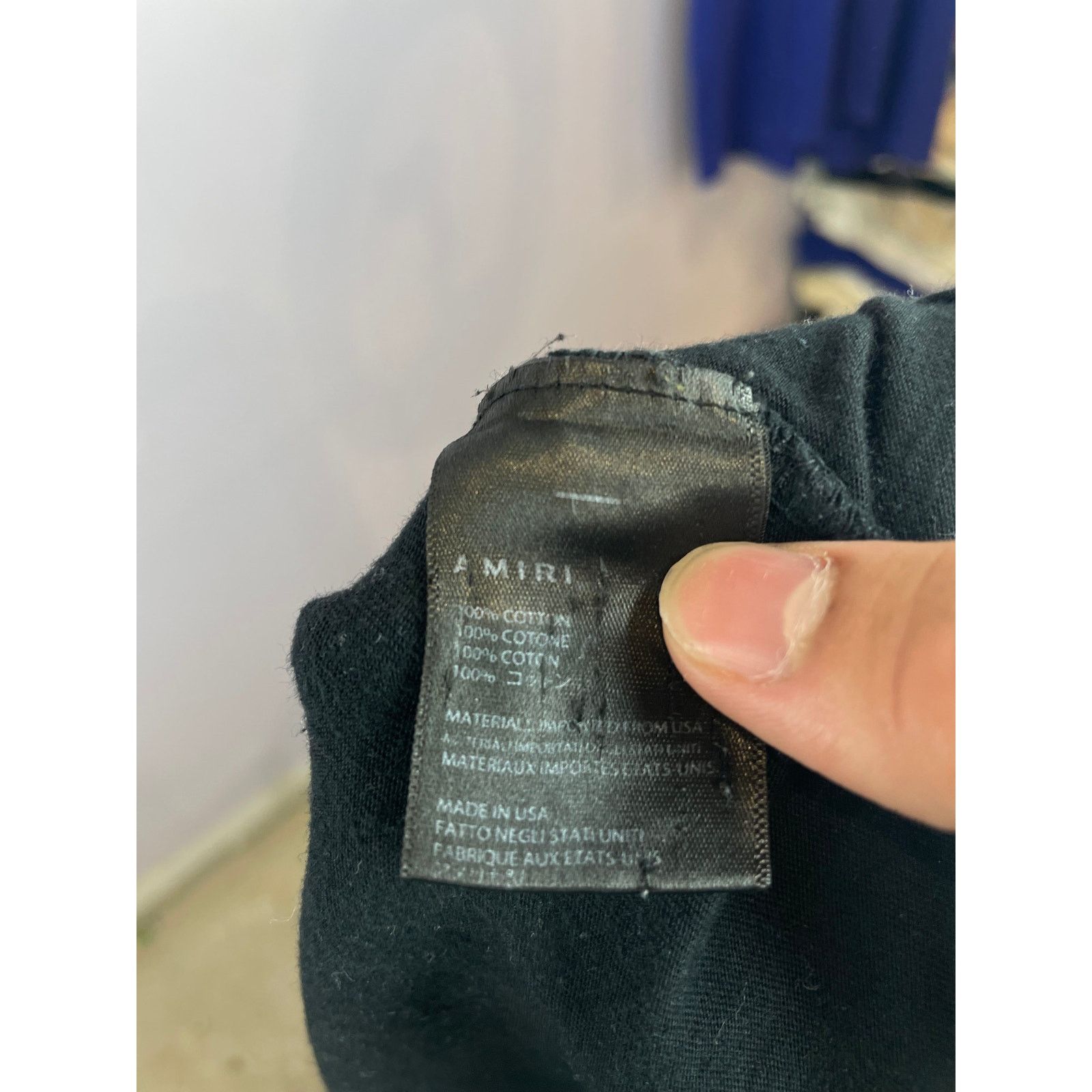 Amiri Amiri Black Cheetah Tee Used Small Size US S / EU 44-46 / 1 - 6 Thumbnail