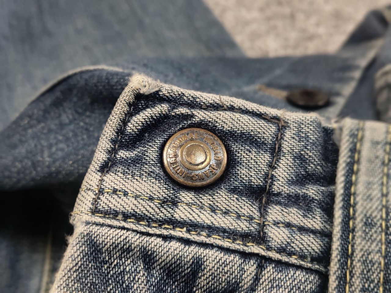 Japanese Brand Vintage Bartack System-u Japanese Denim Faded Jeans Scovill Size US 30 / EU 46 - 16 Thumbnail