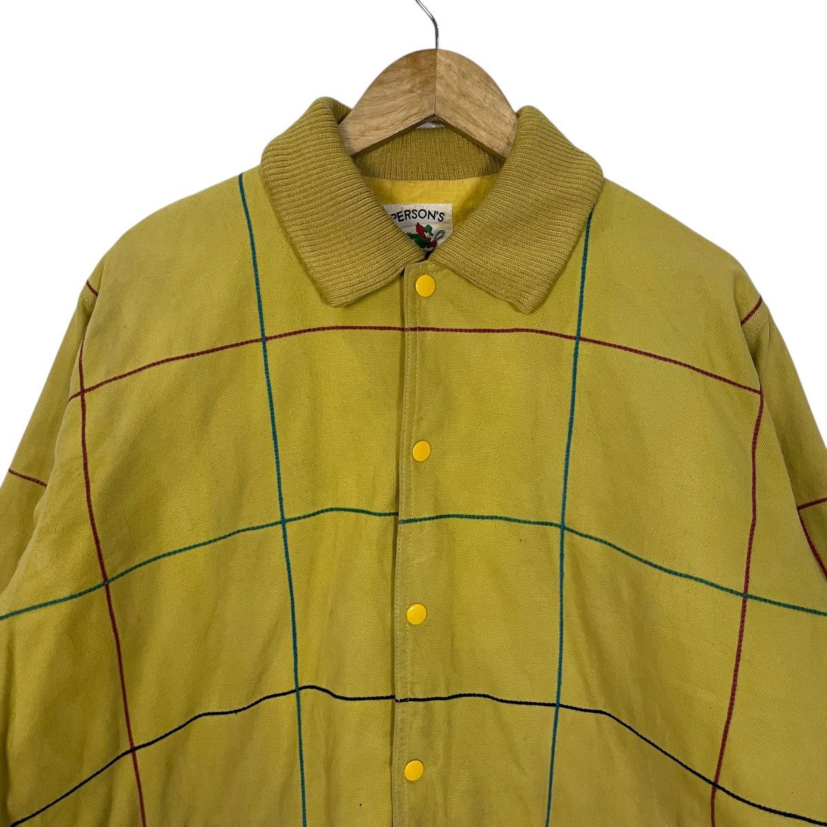 PERSON'S Vintage 90s Person Spellout Big Logo Bomber Jacket Size US XXL / EU 58 / 5 - 9 Thumbnail