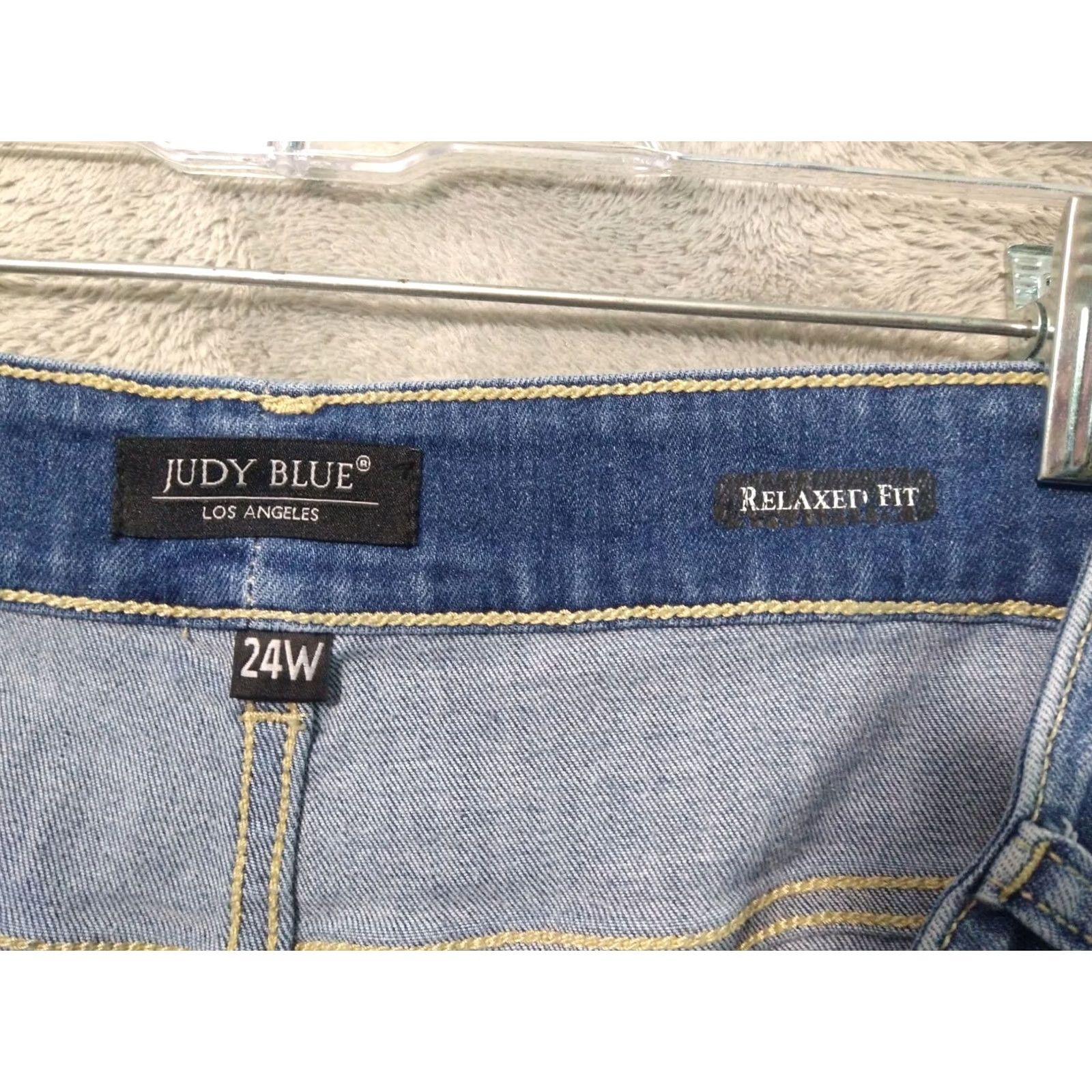 Vintage Judy Blue Jeans Womens 24W Denim Relaxed Fit High Rise Medium Wash Stretch Jeans Size 42" / US 20 - 7 Thumbnail