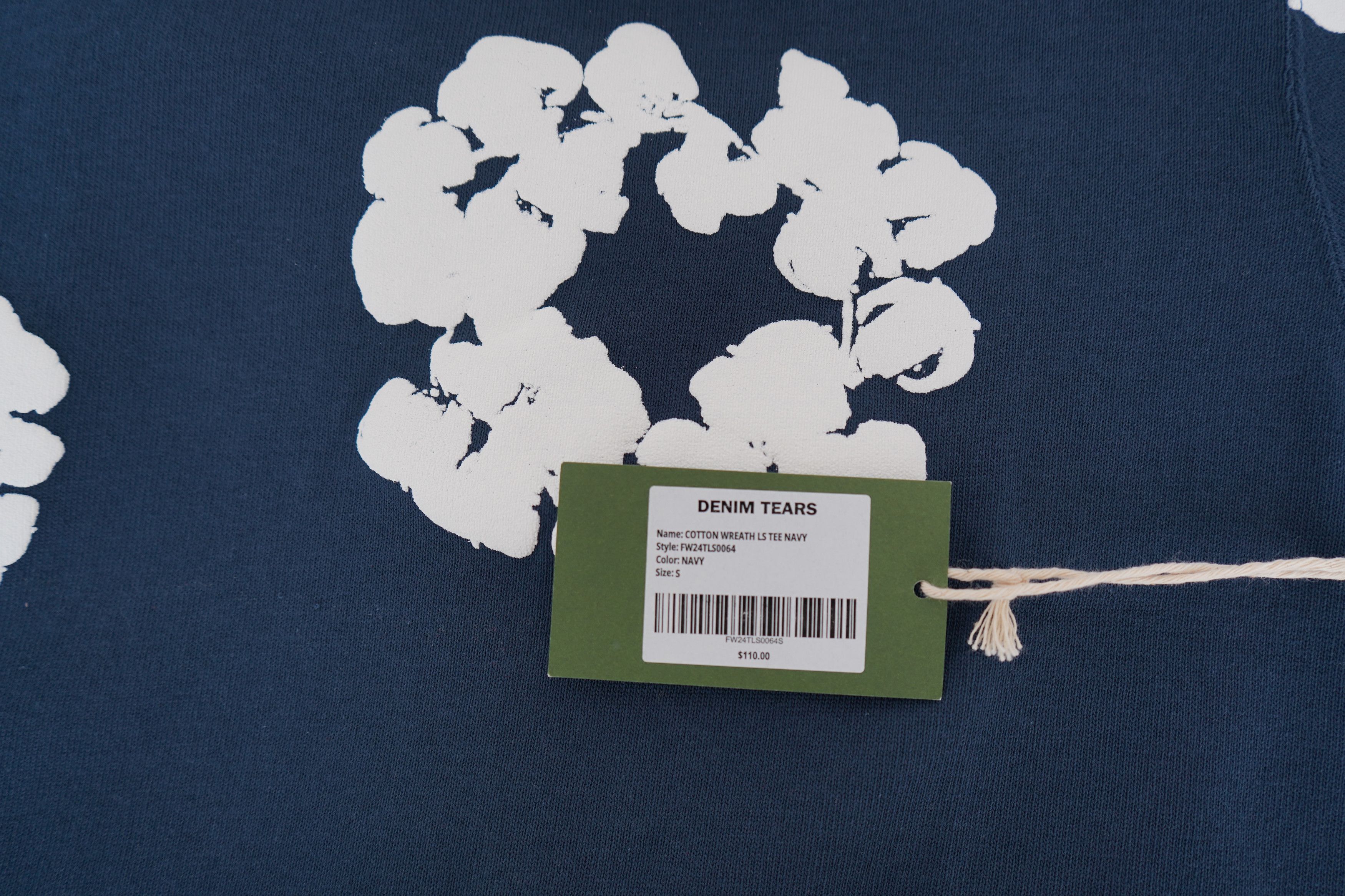 DENIM TEARS Denim Tears Long-Sleeve Wreath Tee Navy S Size US S / EU 44-46 / 1 - 6 Thumbnail