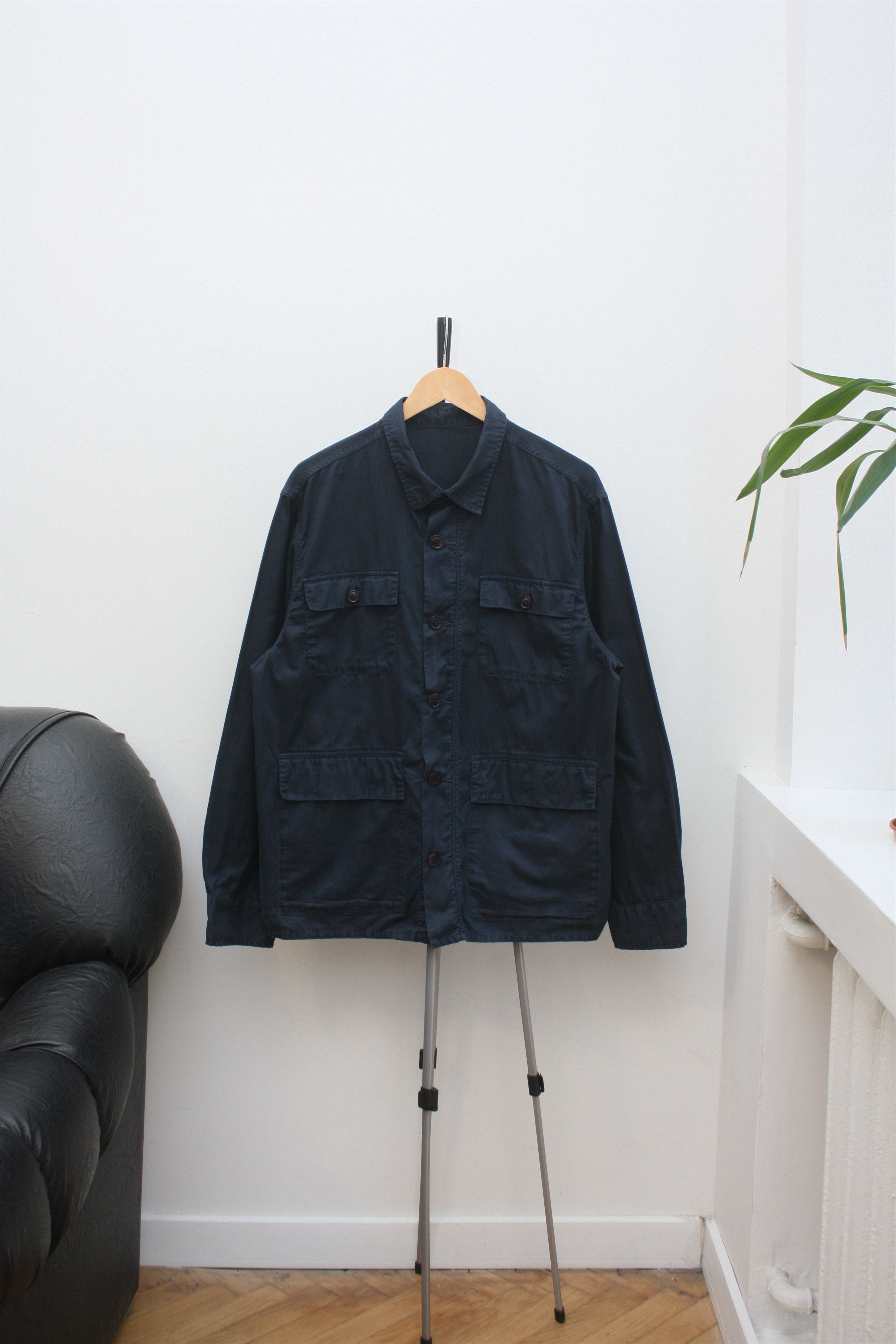 Barbour Marshall Overshirt Cowen Commando Navy Large