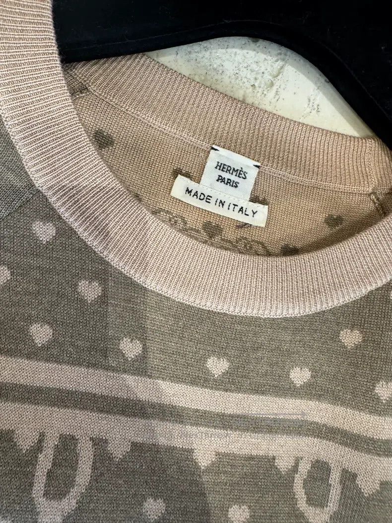 Hermes Hermes Gorgeous Bridle Milk Tea Color Full-hearted Knitted Size XXS / US 00 / IT 34 - 3 Thumbnail