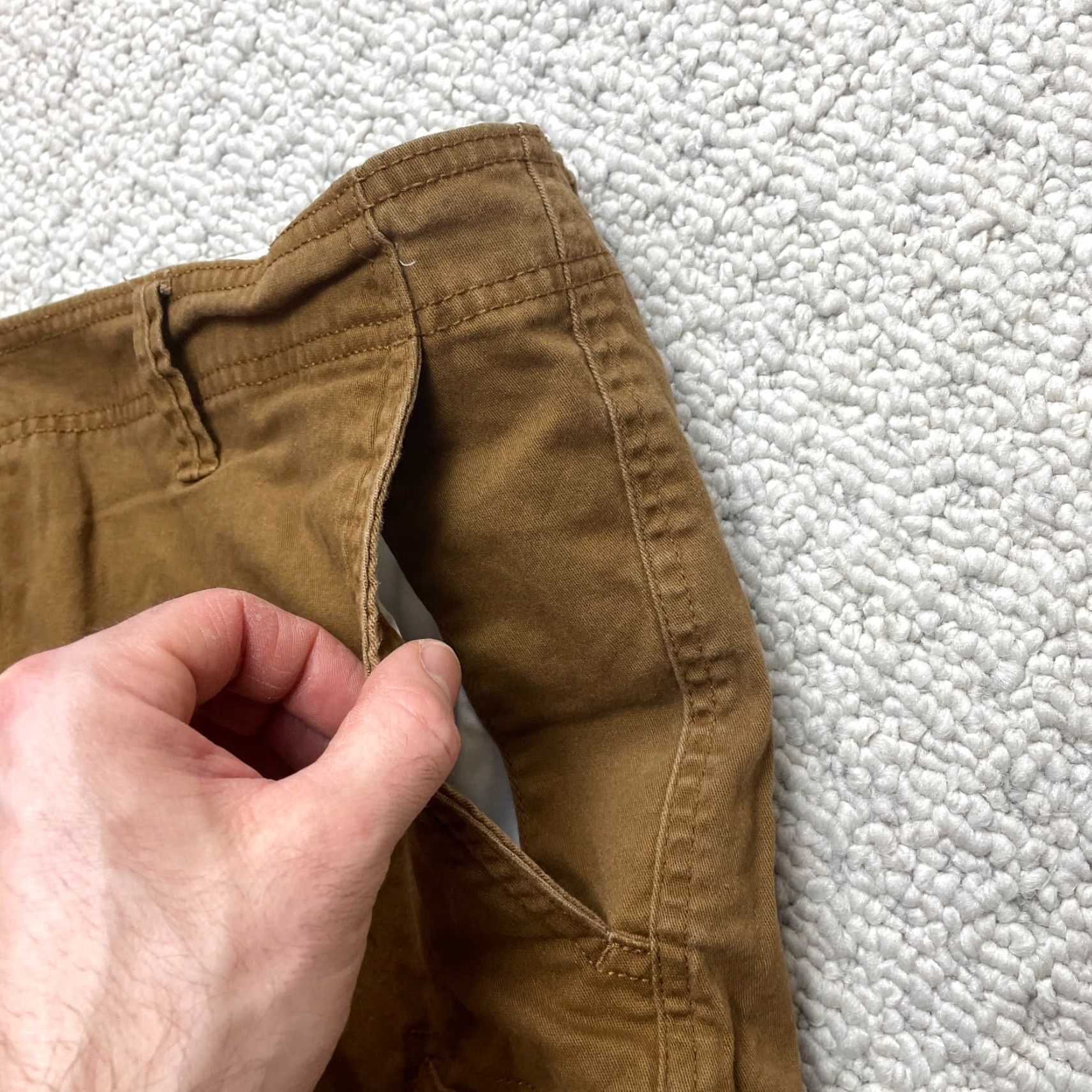 George VINTAGE George Cargo Shorts Mens 44 Brown Pockets 9.5" Inseam High Rise 42" Waist Adult Size US 42 / EU 58 - 5 Thumbnail