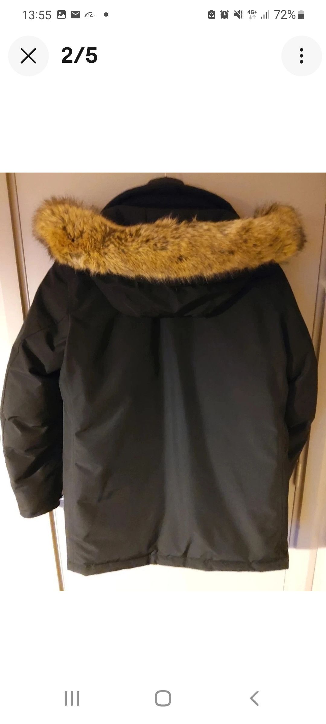 Hugo Boss Hugo Boss Black Parka Fur Hood Size US L / EU 52-54 / 3 - 2 Thumbnail