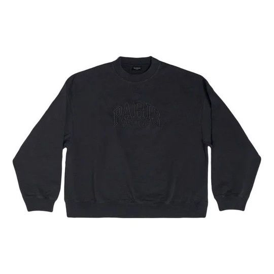 Balenciaga o1mt1gz0824 Cities Paris Sweatshirt Regular Fit in Black Size US XL / EU 56 / 4 - 1 Thumbnail