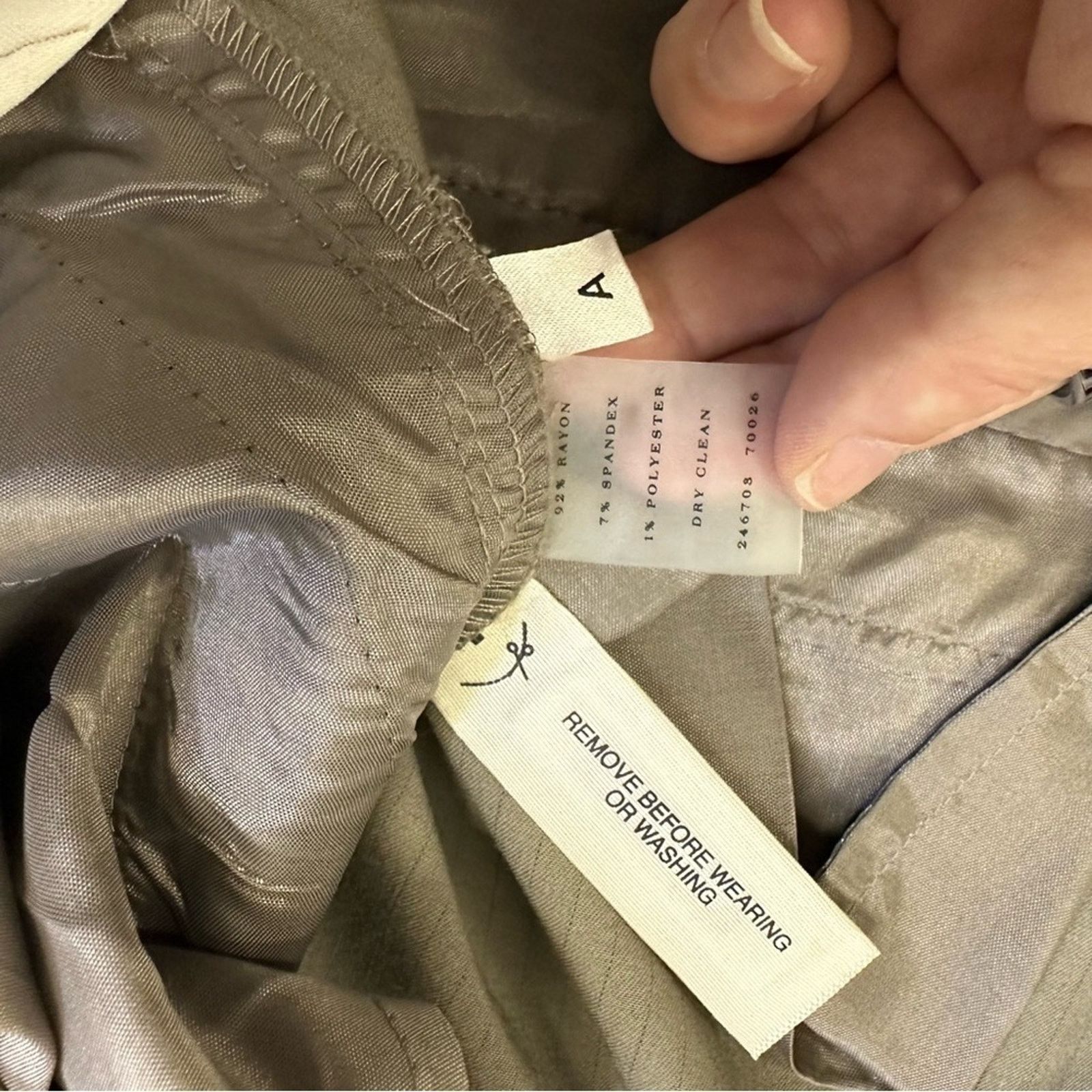 Ann Taylor Ann Taylor Taupe Pin Stripe Wide Leg Slacks Size 6 Size 28" / US 6 / IT 42 - 7 Thumbnail