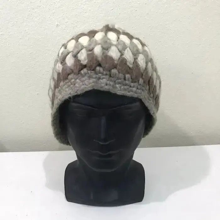 Vintage Japanese Brand Knit Beanie Hat Size ONE SIZE - 3 Thumbnail