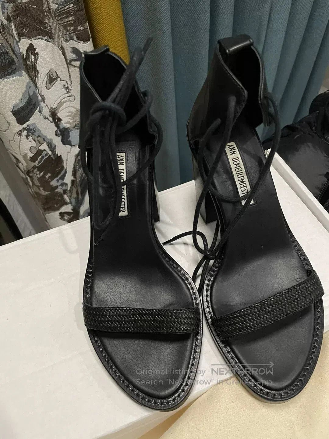 Ann Demeulemeester Ann Demeulemeester Black Heeled Sandals Size 37. Size US 6 / IT 36 - 1 Thumbnail