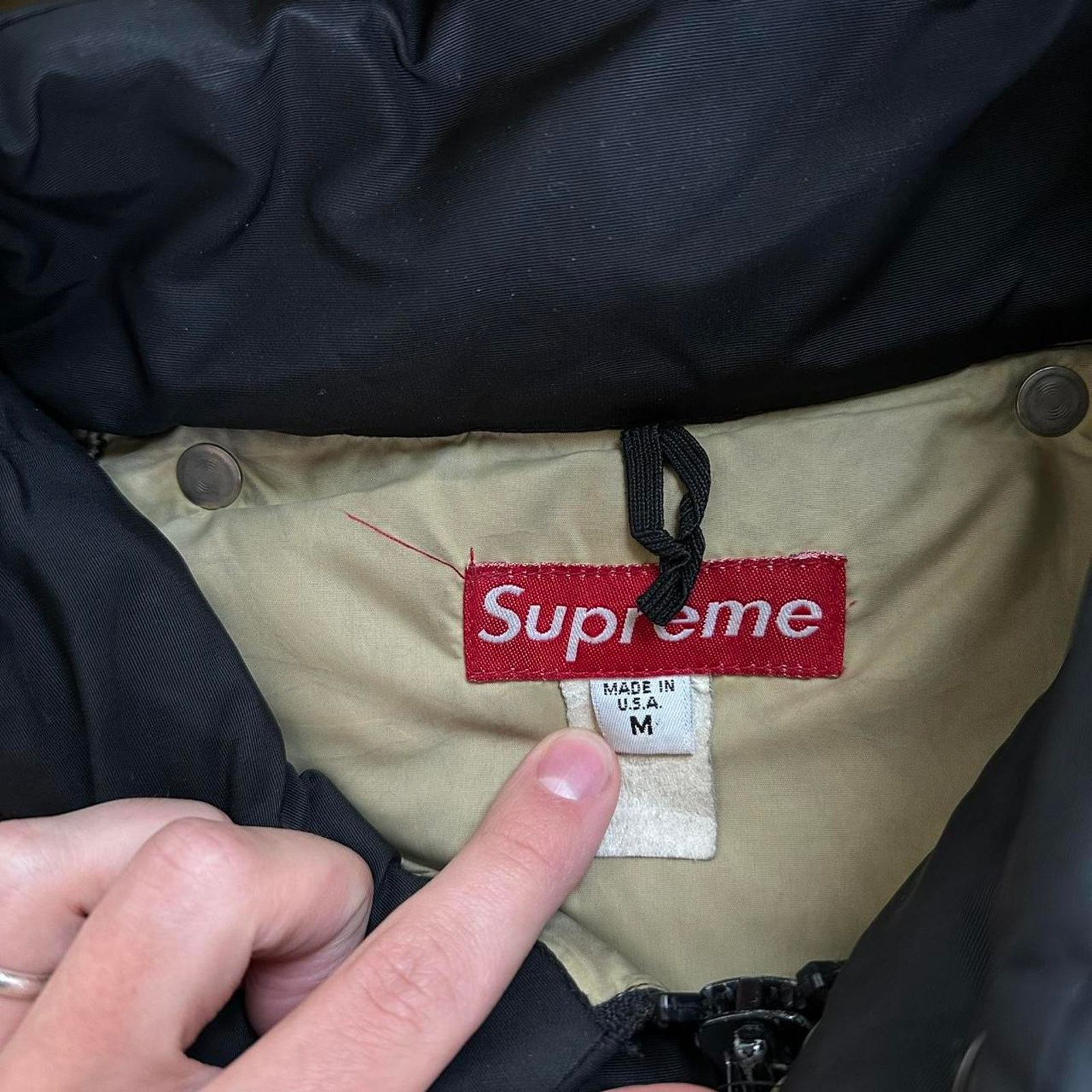 Supreme × Vintage Rare 90s - 00s Supreme Down Hooded Puffer Jacket Parka Coat Size US M / EU 48-50 / 2 - 6 Thumbnail
