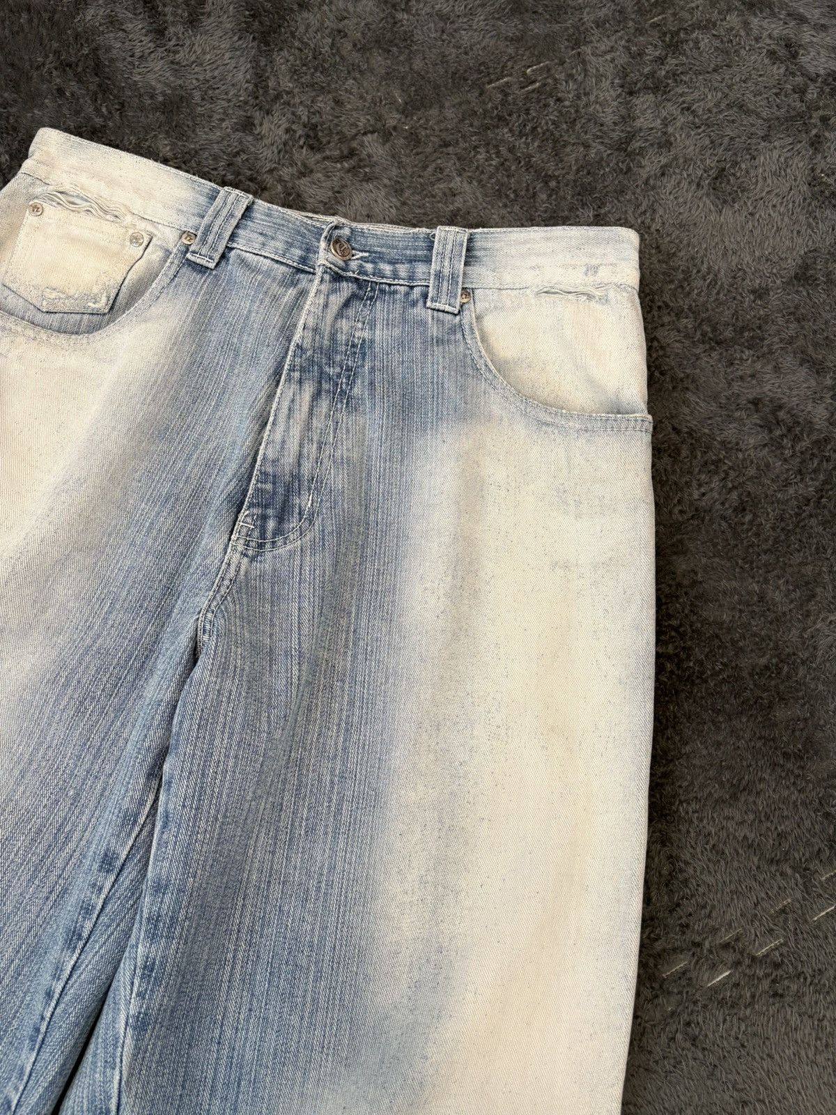Japanese Brand Rare 2000s Baggy Y2K Vintage Distressed Jeans Size US 32 / EU 48 - 7 Thumbnail