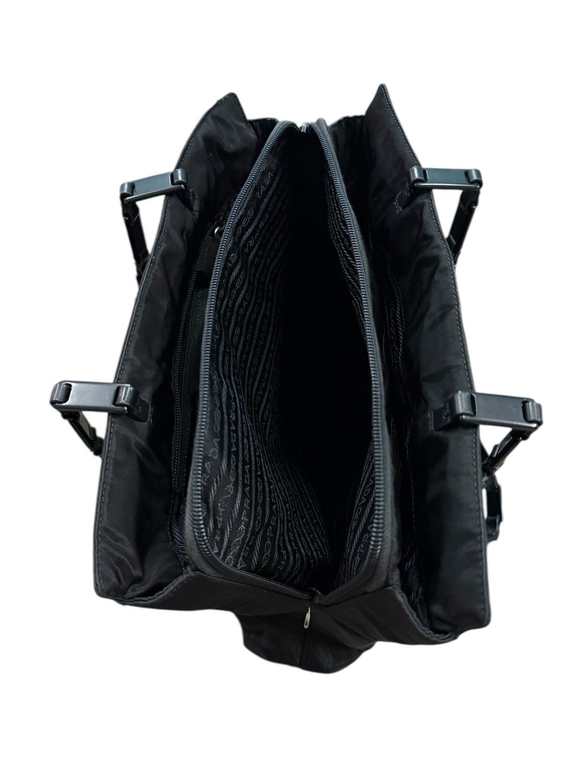 Prada VINTAGE PRADA BLACK TOTE BAG Size ONE SIZE - 13 Thumbnail
