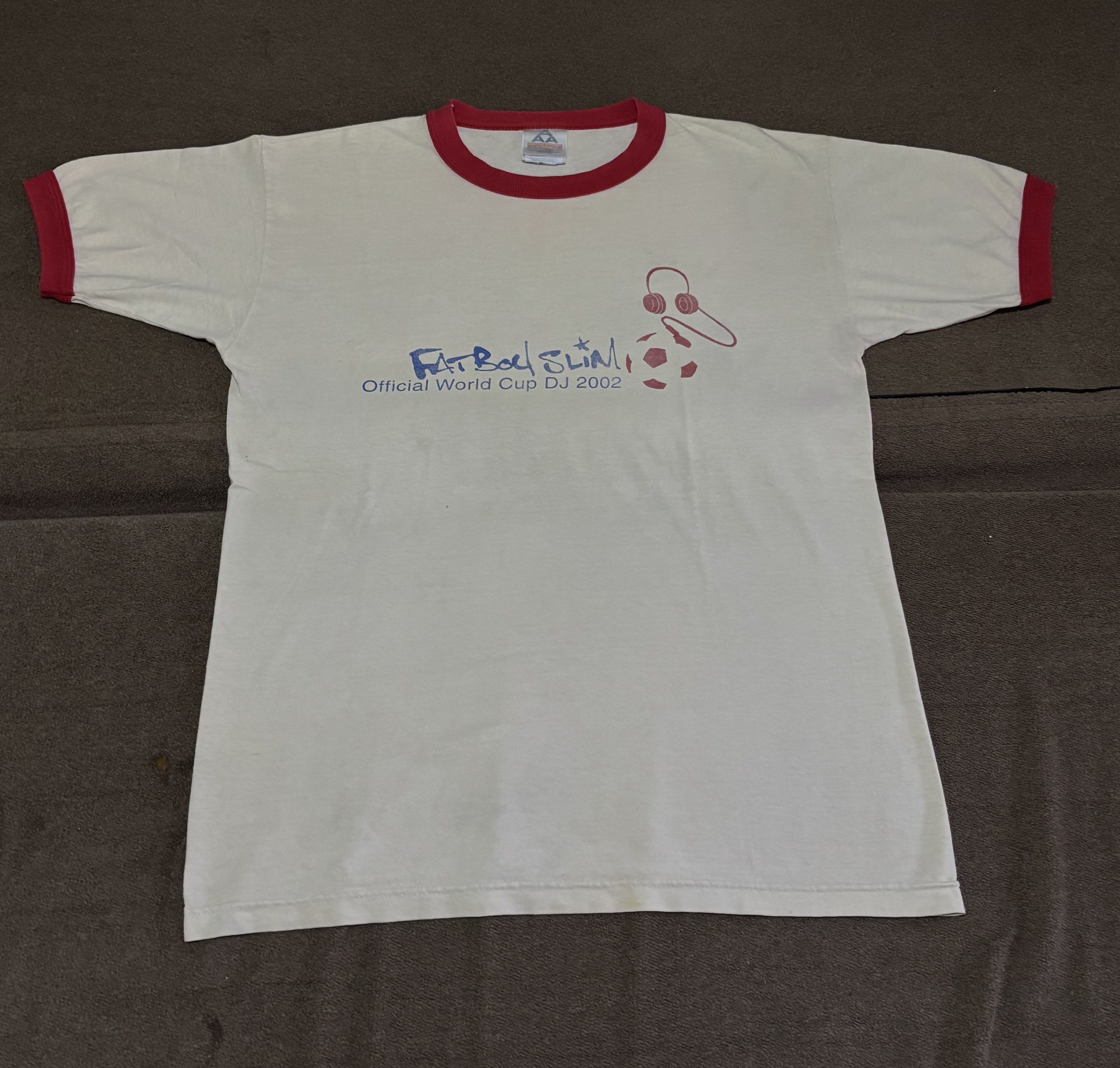 Band Tees Vintage Fatboy Slim Official World Cup DJ 2002 Size US M / EU 48-50 / 2 - 1 Thumbnail