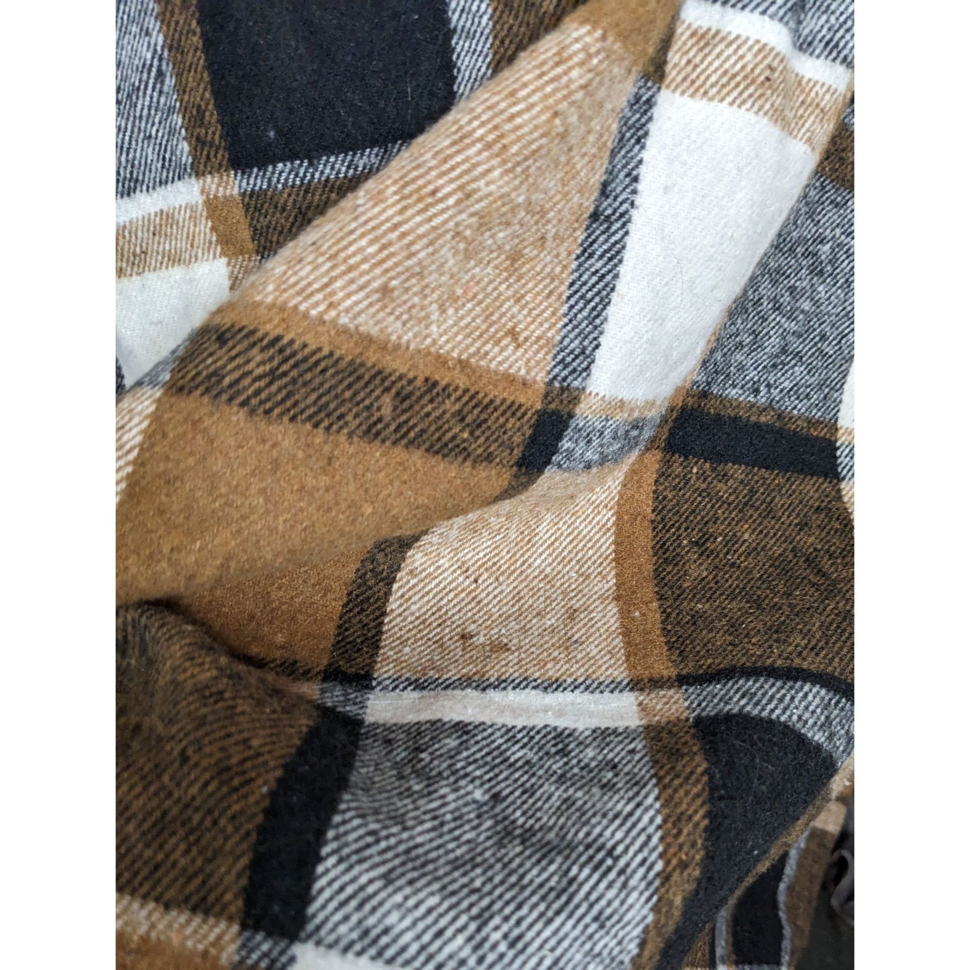 Shein Shien 90s Style Grunge Brown Plaid Asymmetrical Skirt With T Size 26" / US 2 / IT 38 - 3 Thumbnail