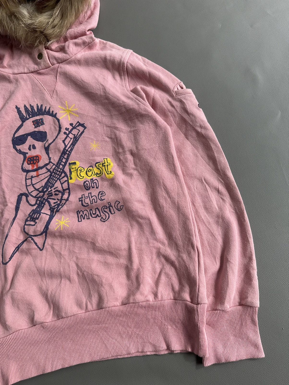 If Six Was Nine FEAST ON THE MUSIC PUNK ROCKSTAR FUR HOODIE Size US S / EU 44-46 / 1 - 6 Thumbnail