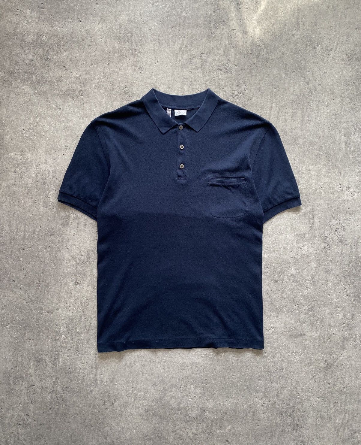 Brioni Brioni Dark Navy Soft Cotton Polo Made in Italy Size US XXL / EU 58 / 5 - 1 Thumbnail