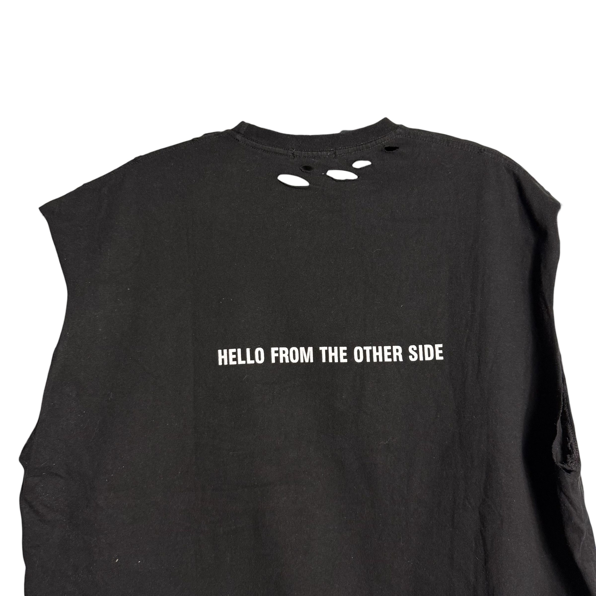 Balenciaga 🔥RARE🔥Balenciaga Alien Distress Sleeveless Shirt Size US XL / EU 56 / 4 - 5 Thumbnail