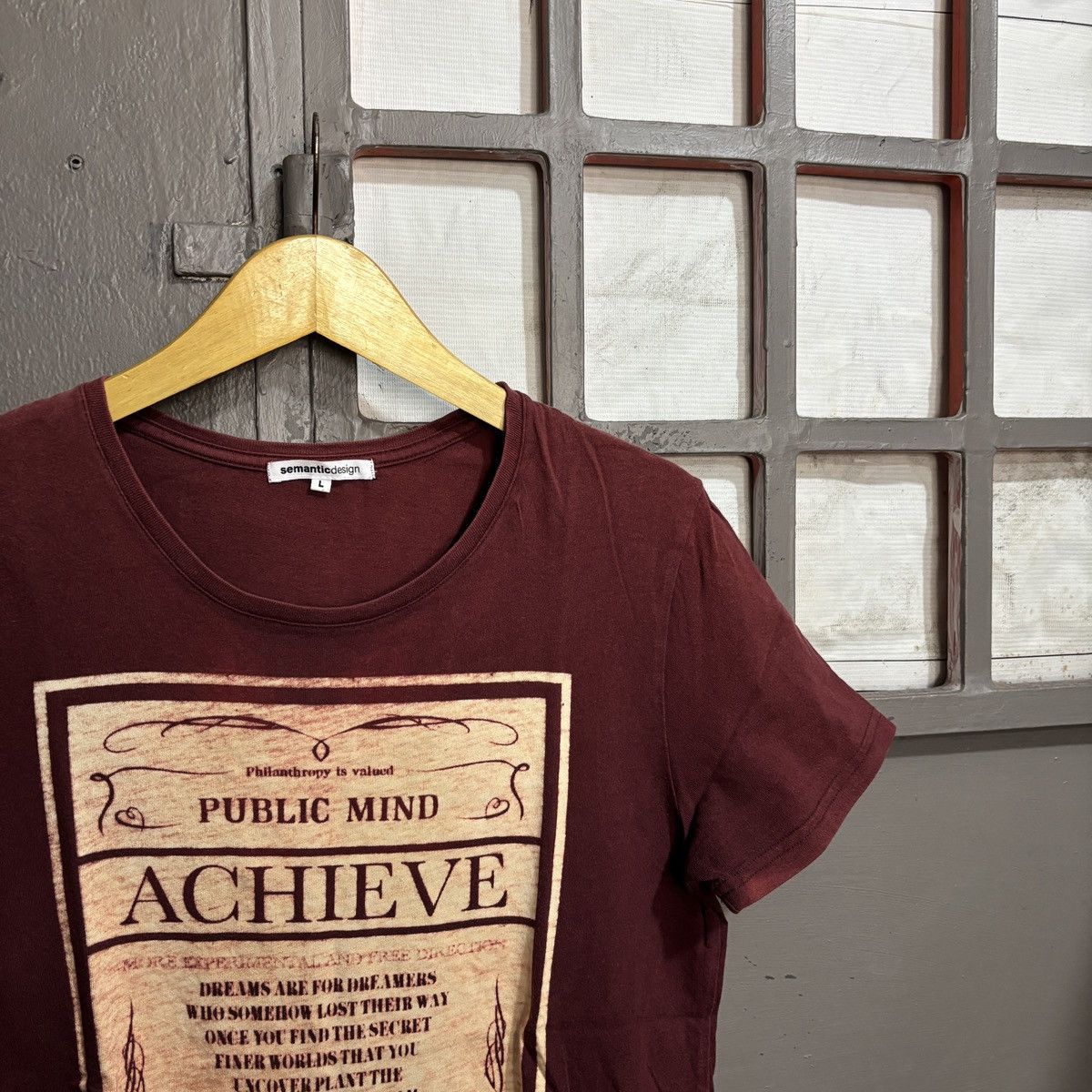 semanticdesign Semantic Design Faded Philanthropy Public Mind Quote Tee Size US L / EU 52-54 / 3 - 3 Thumbnail