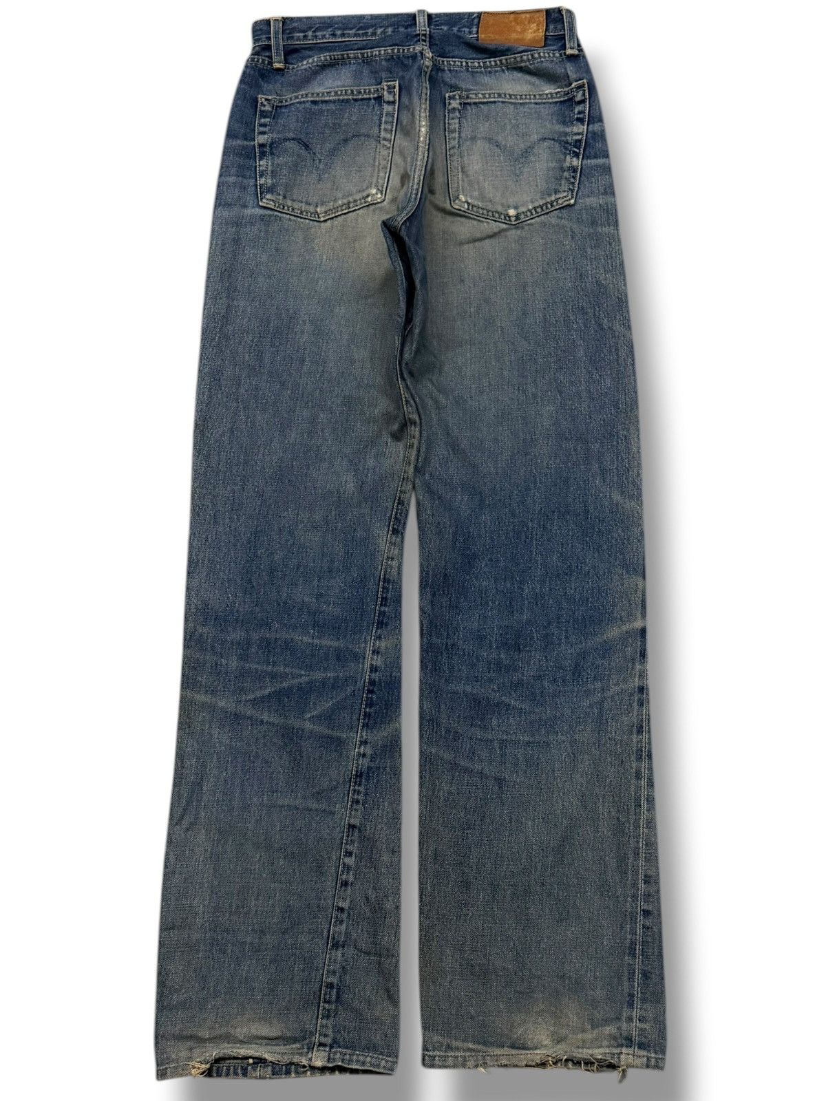 Blue Blue Japan Vintage Blue Way Co.Ltd Japanese Selvedge Denim | W29 Size US 29 - 3 Thumbnail