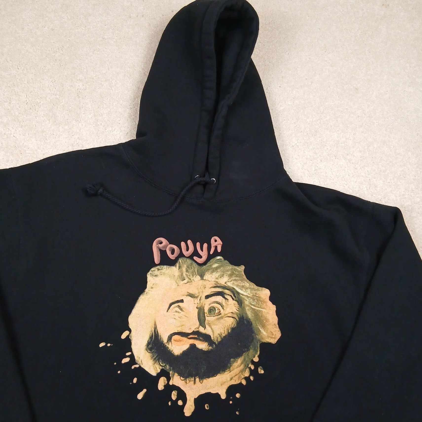 Vintage Pouya Hoodie Sweatshirt Mens 2XL XXL Black Logo Pullover Hooded Regular Size US XXL / EU 58 / 5 - 3 Thumbnail