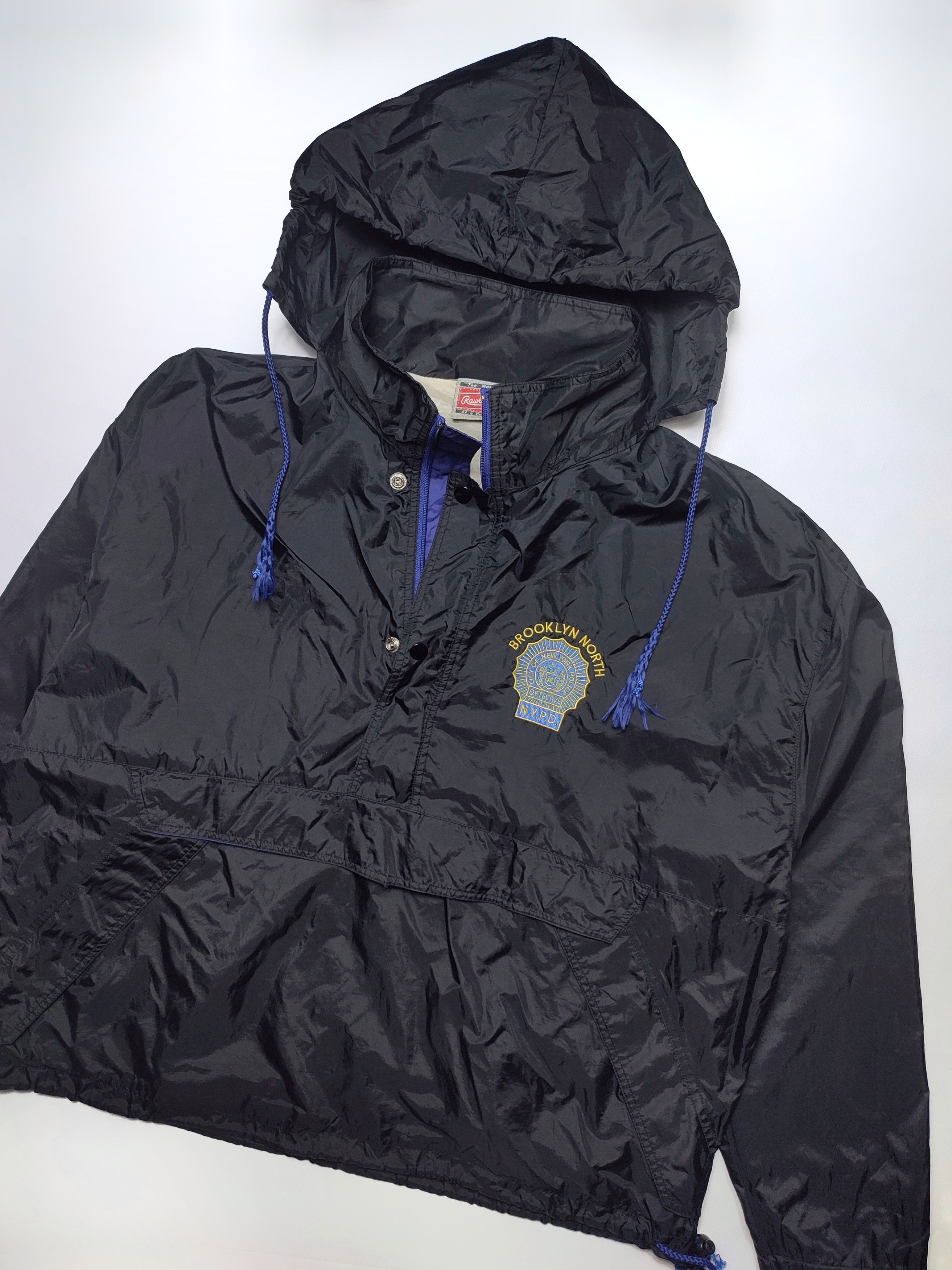 Vintage Vintage Police NYPD Brooklyn Detective Anorak Jacket Size US XL / EU 56 / 4 - 7 Thumbnail